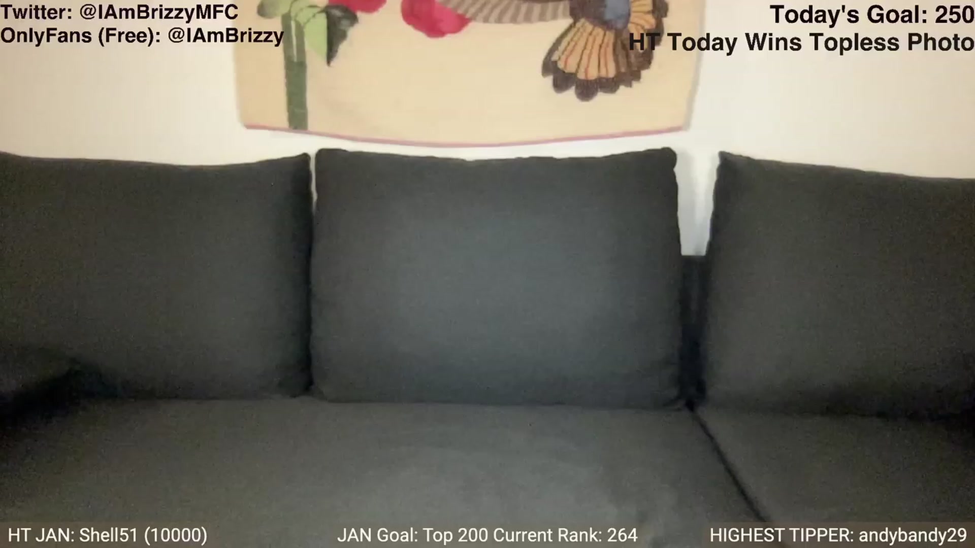 Gallery image thumbnail from Brizzy's myfreecams stream on, 01/09/2024, 19:18 image 16 of 20