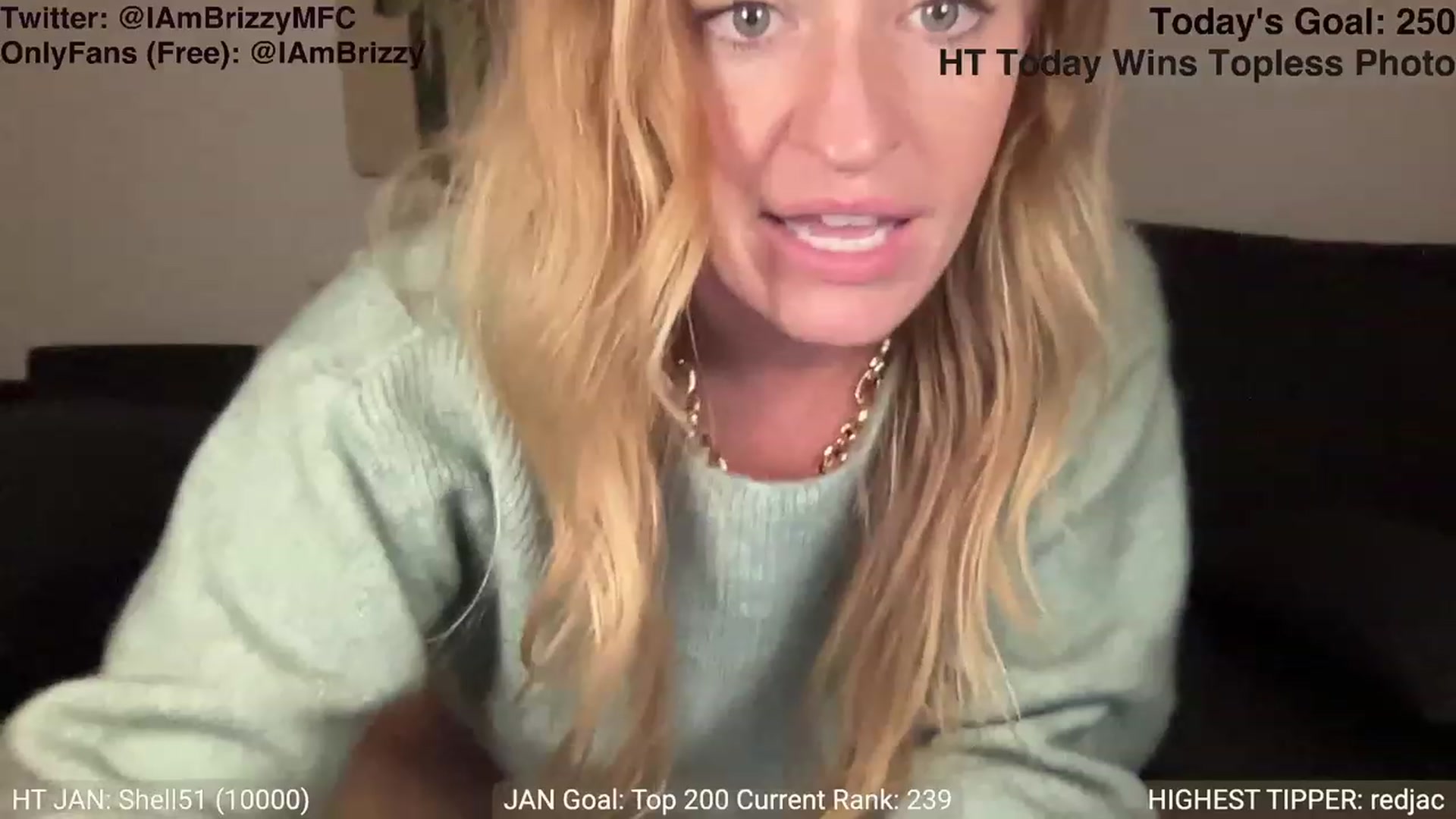 Gallery image thumbnail from Brizzy's myfreecams stream on, 01/09/2024, 22:01 image 14 of 20
