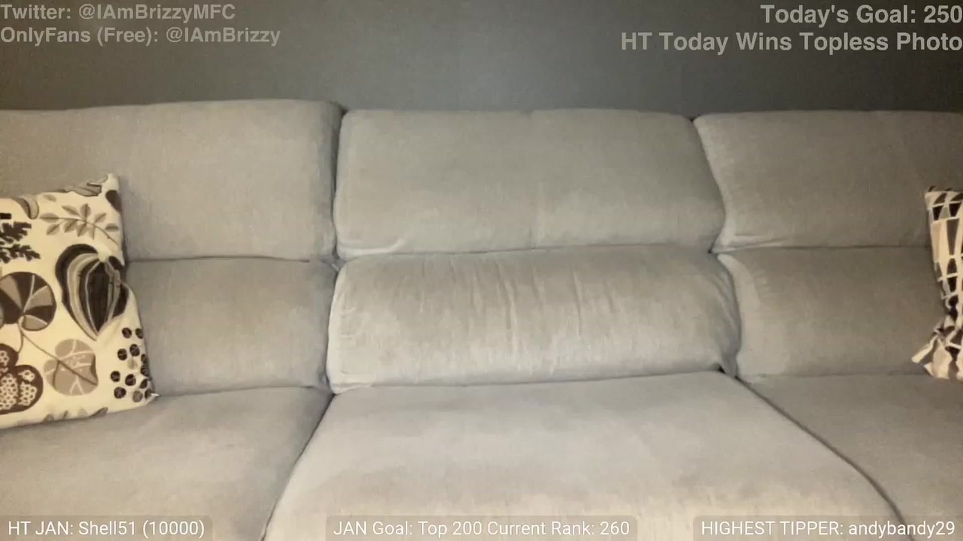 Gallery image thumbnail from Brizzy's myfreecams stream on, 01/10/2024, 18:18 image 19 of 20