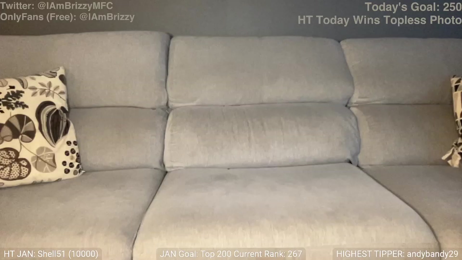 Gallery image thumbnail from Brizzy's myfreecams stream on, 01/10/2024, 18:18 image 9 of 20