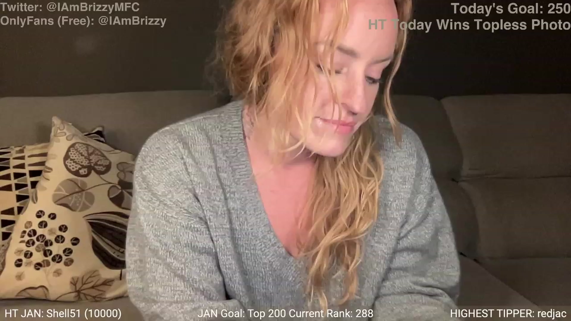 Gallery image thumbnail from Brizzy's myfreecams stream on, 01/11/2024, 19:09 image 8 of 20