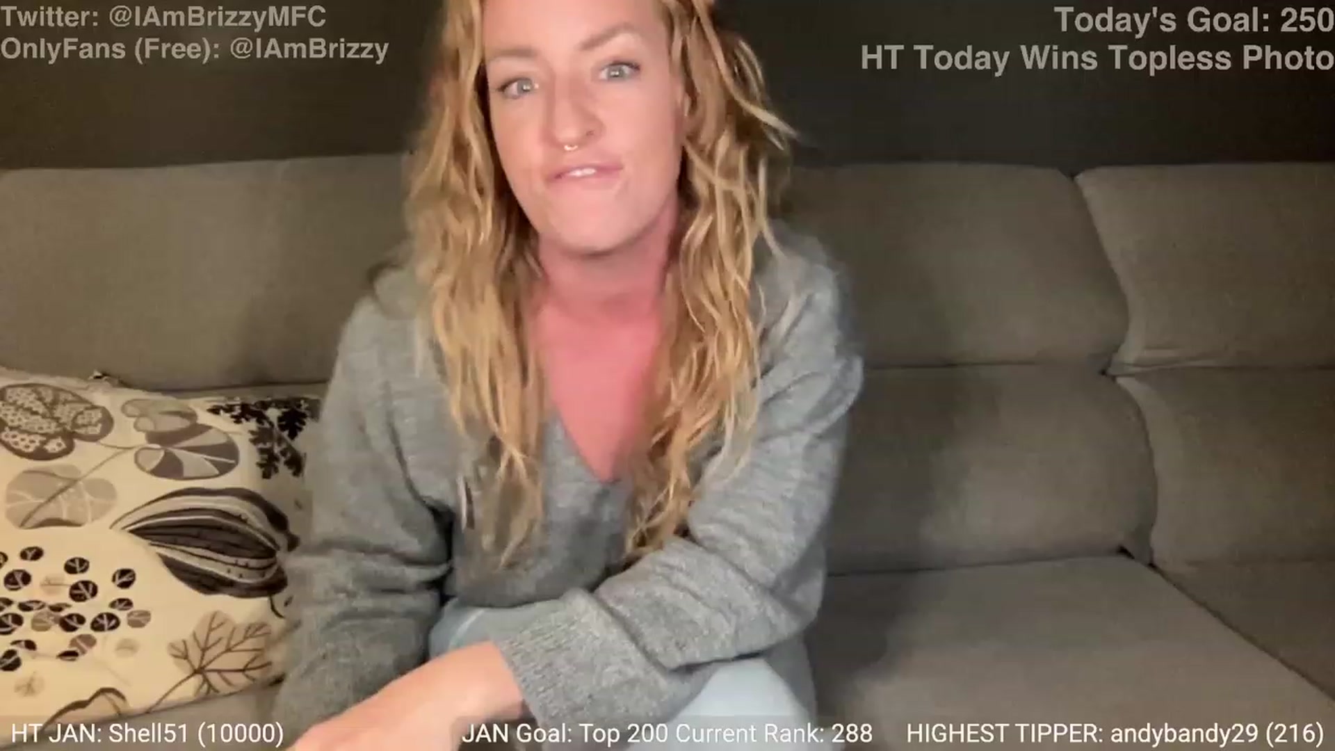 Gallery image thumbnail from Brizzy's myfreecams stream on, 01/11/2024, 19:09 image 13 of 20