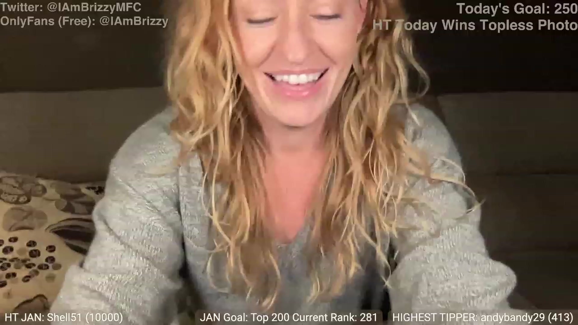 Gallery image thumbnail from Brizzy's myfreecams stream on, 01/11/2024, 19:09 image 18 of 20