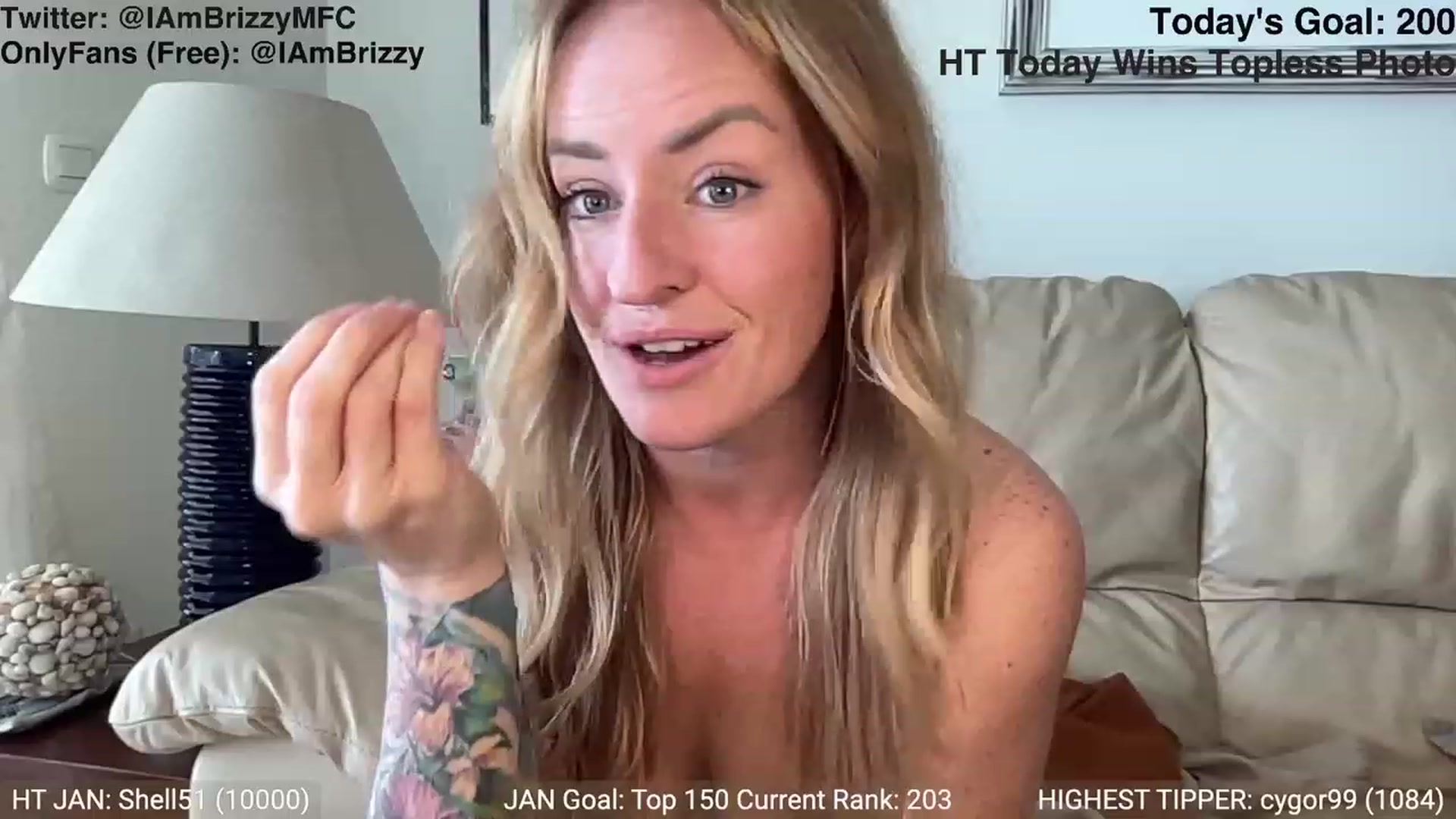 Gallery image thumbnail from Brizzy's myfreecams stream on, 01/14/2024, 12:30 image 16 of 20