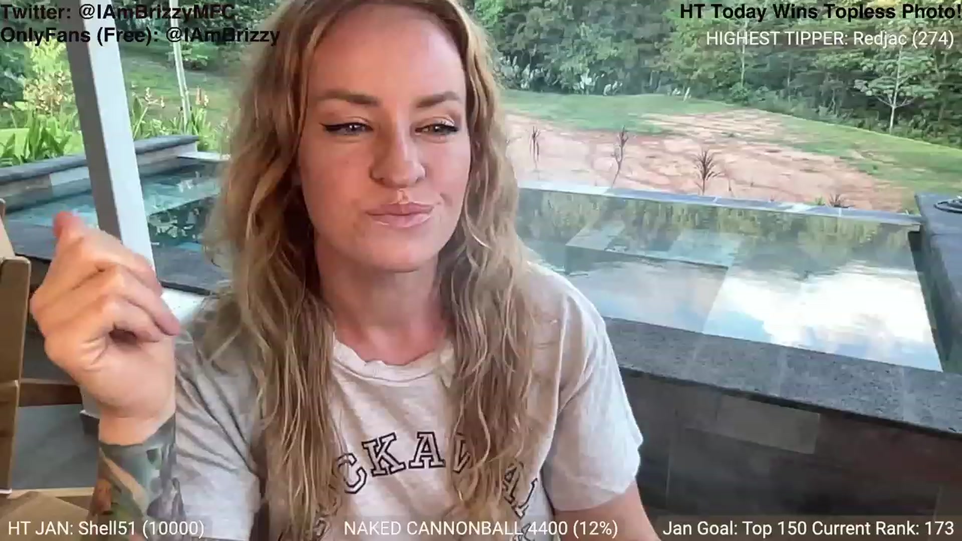 Gallery image thumbnail from Brizzy's myfreecams stream on, 01/23/2024, 24:03 image 11 of 20