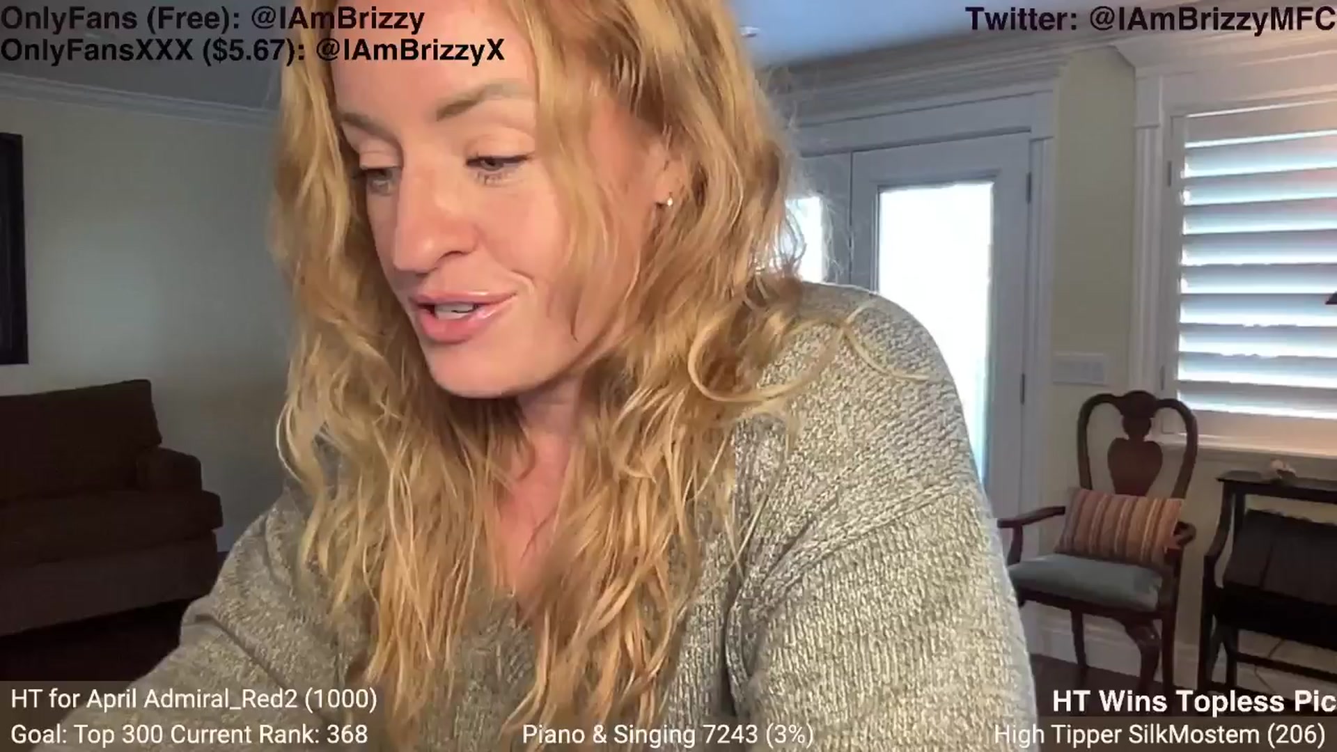 Gallery image thumbnail from Brizzy's myfreecams stream on, 04/12/2024, 02:03 image 5 of 20