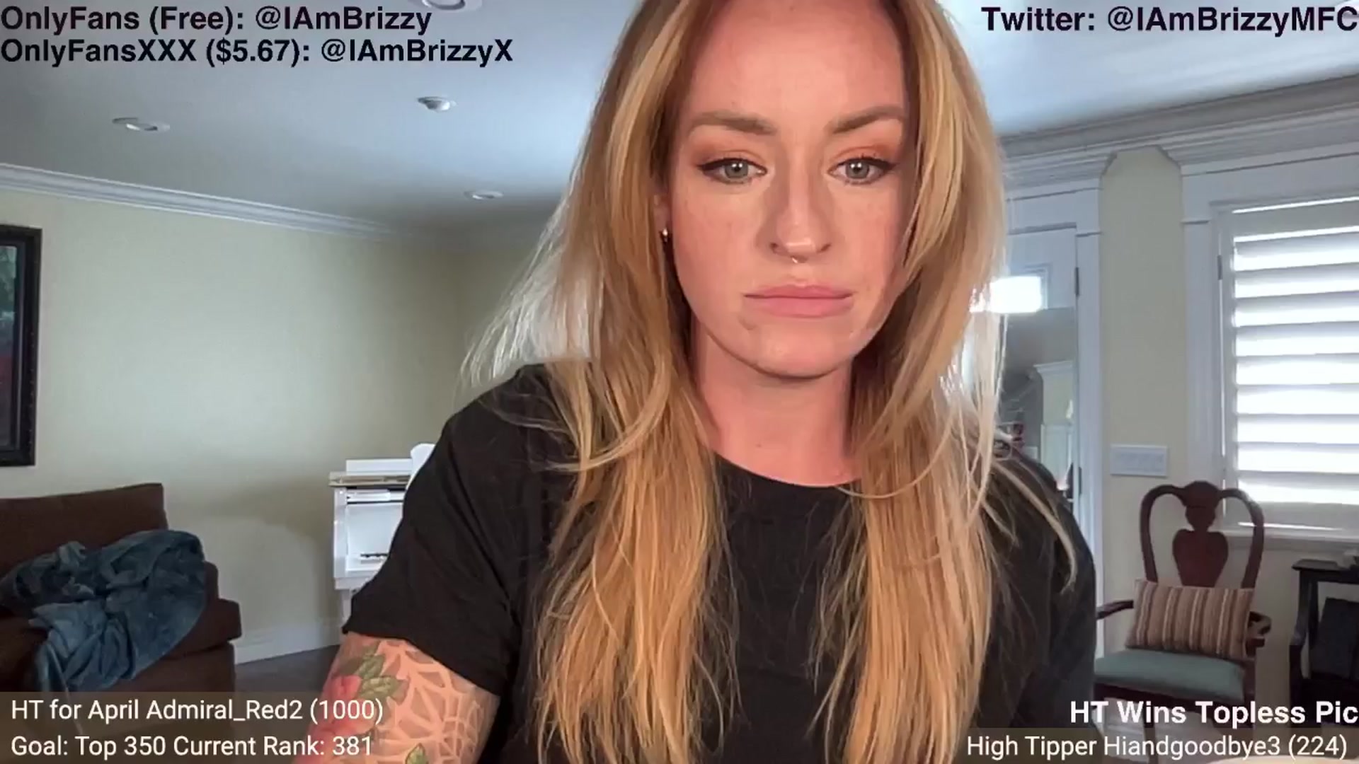 Gallery image thumbnail from Brizzy's myfreecams stream on, 04/12/2024, 20:25 image 2 of 20