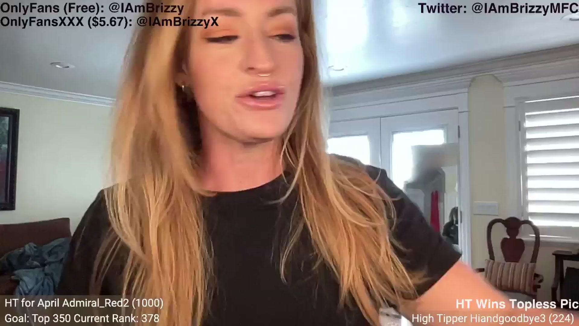 Gallery image thumbnail from Brizzy's myfreecams stream on, 04/12/2024, 20:25 image 16 of 20