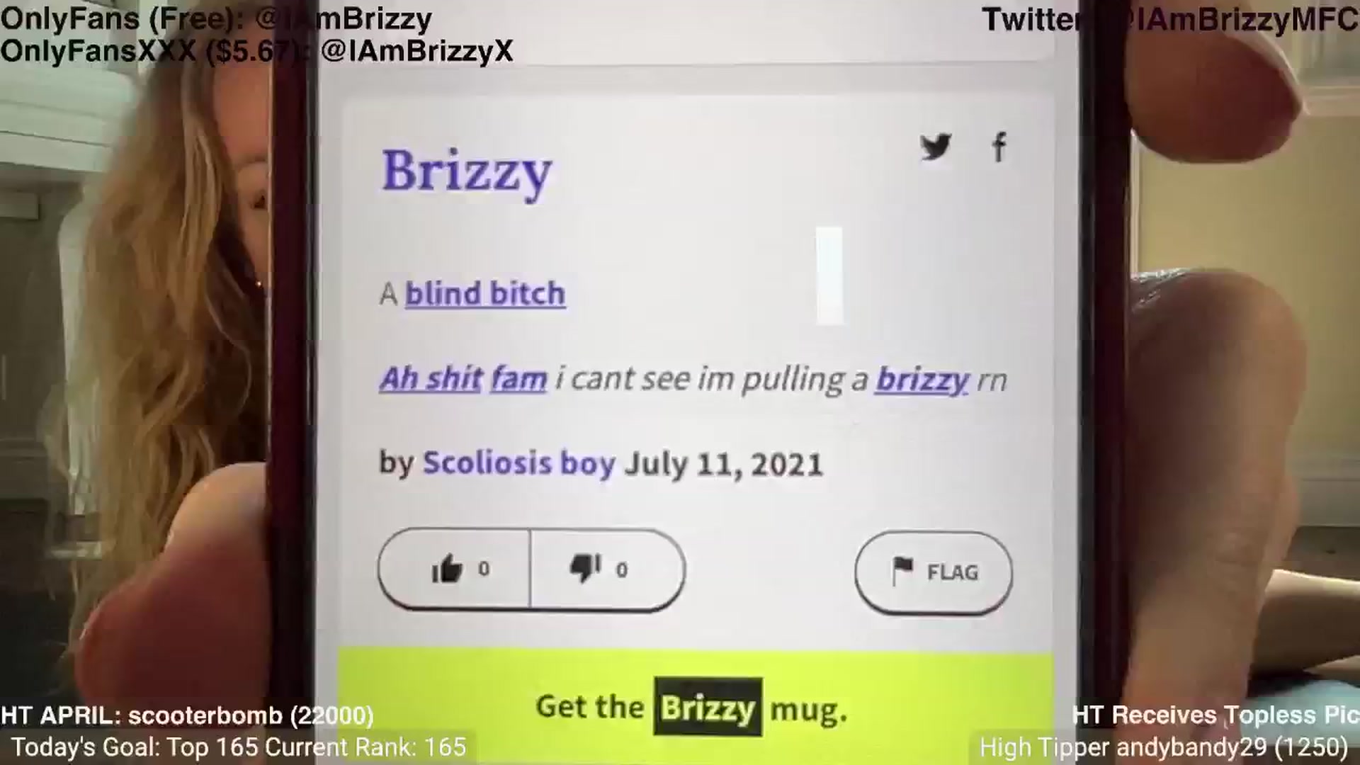 Gallery image thumbnail from Brizzy's myfreecams stream on, 04/21/2024, 20:05 image 14 of 20