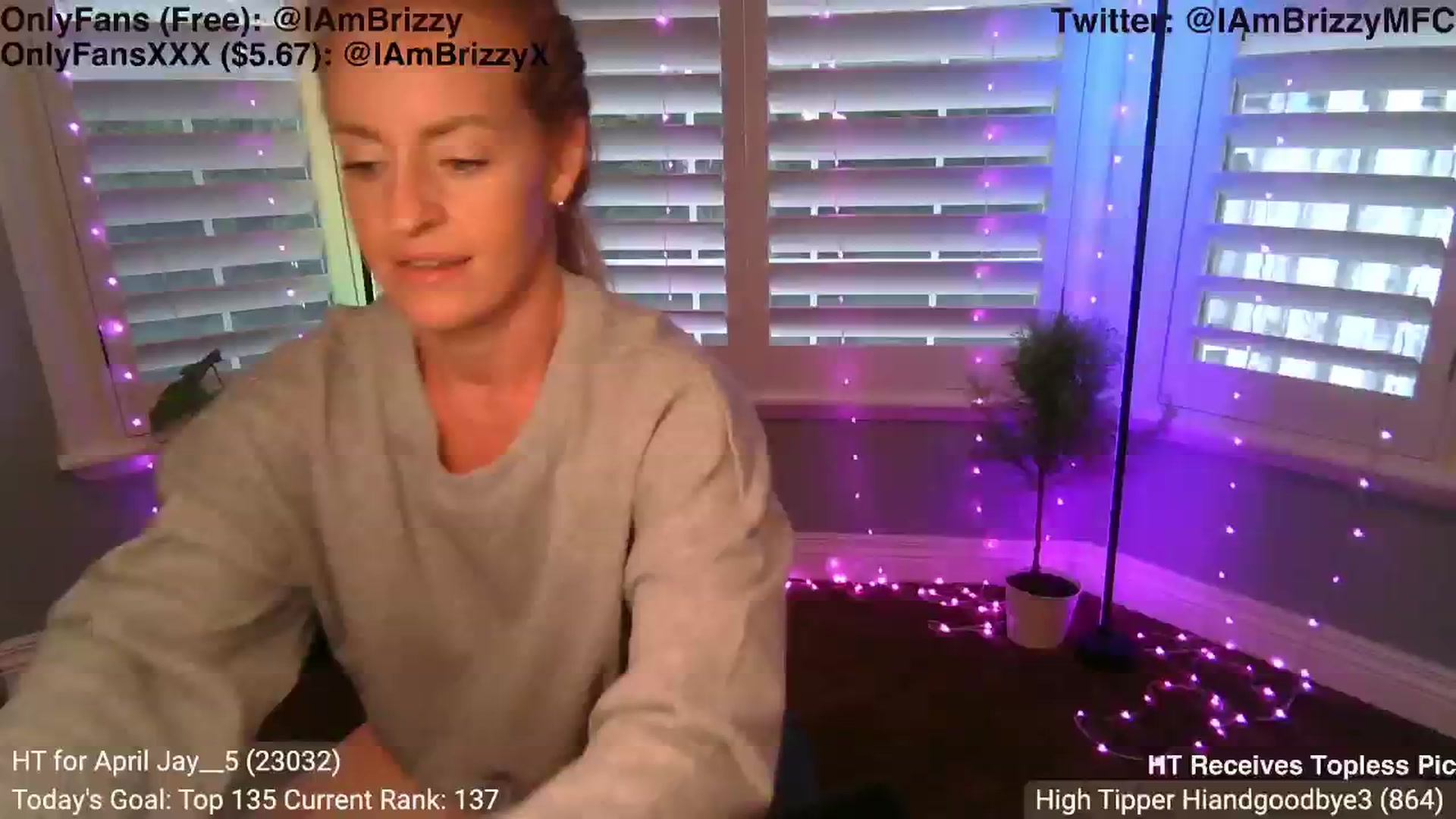 Gallery image thumbnail from Brizzy's myfreecams stream on, 04/30/2024, 24:12 image 6 of 20