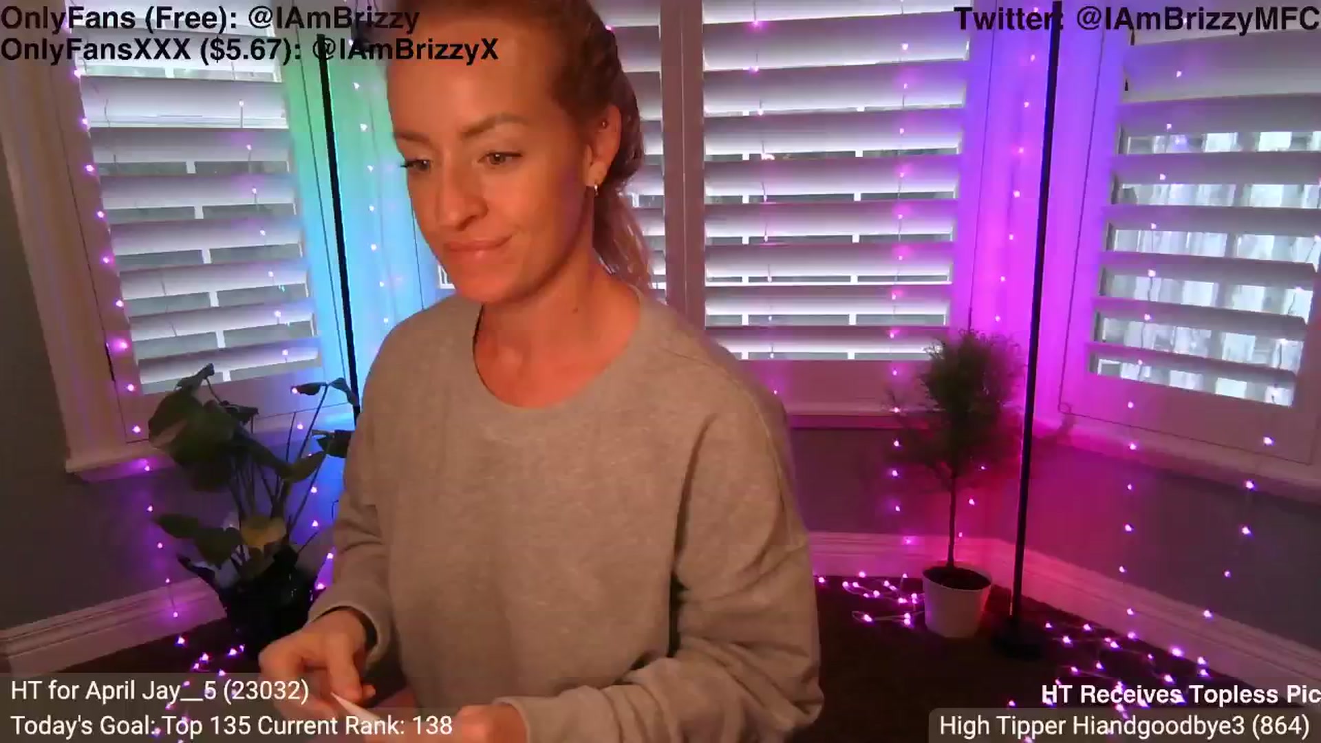 Gallery image thumbnail from Brizzy's myfreecams stream on, 04/30/2024, 24:12 image 19 of 20