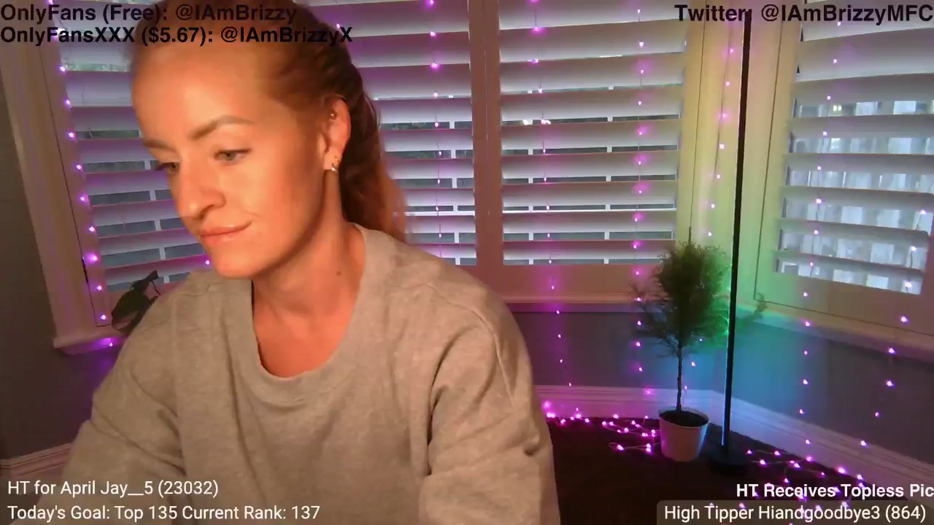 Gallery image thumbnail from Brizzy's myfreecams stream on, 04/30/2024, 24:12 image 5 of 20