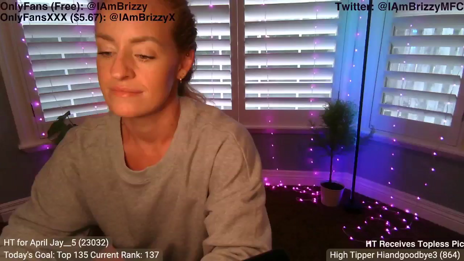 Gallery image thumbnail from Brizzy's myfreecams stream on, 04/30/2024, 24:12 image 8 of 20