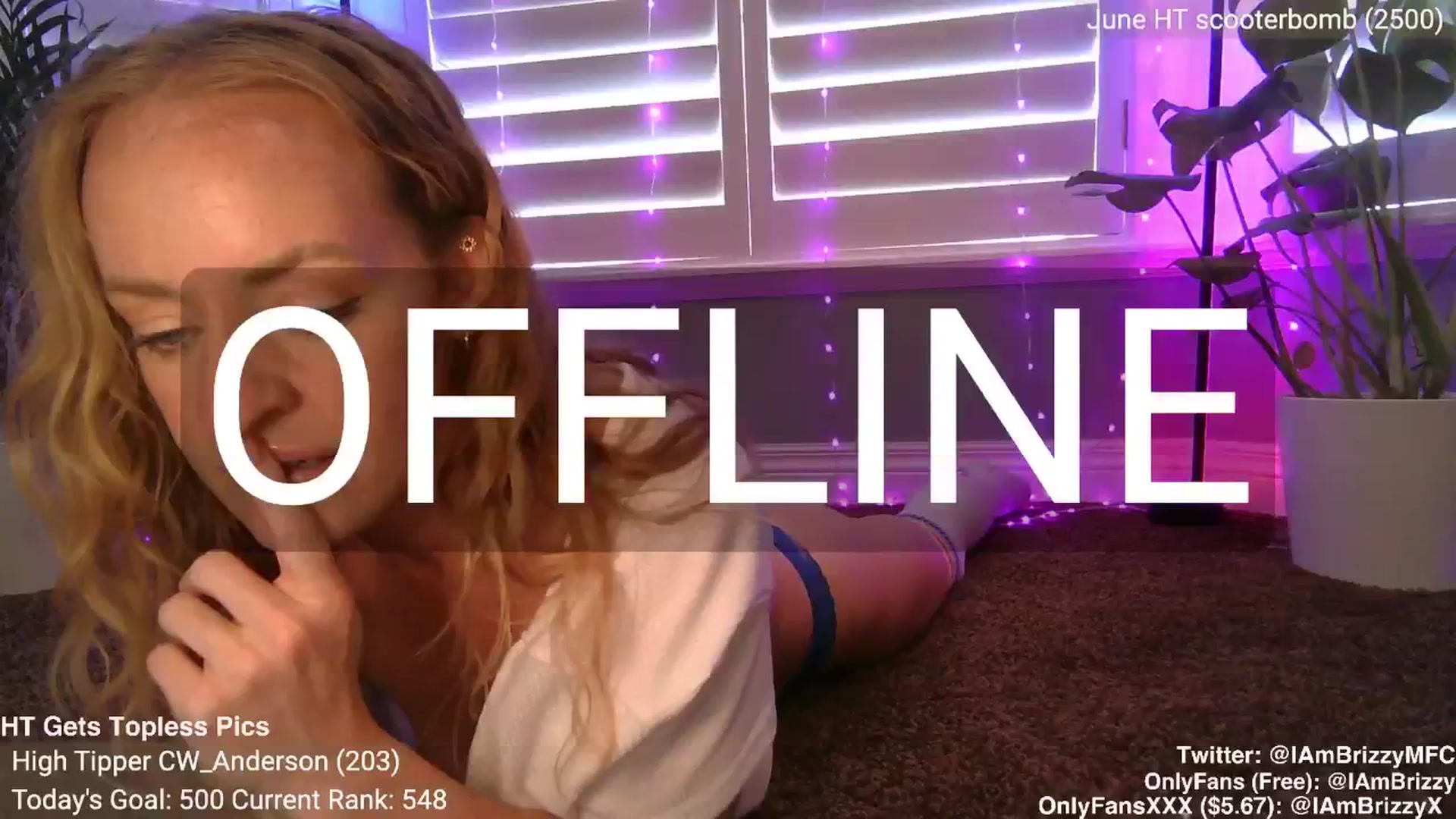 Gallery image thumbnail from Brizzy's myfreecams stream on, 06/02/2024, 18:01 image 17 of 20