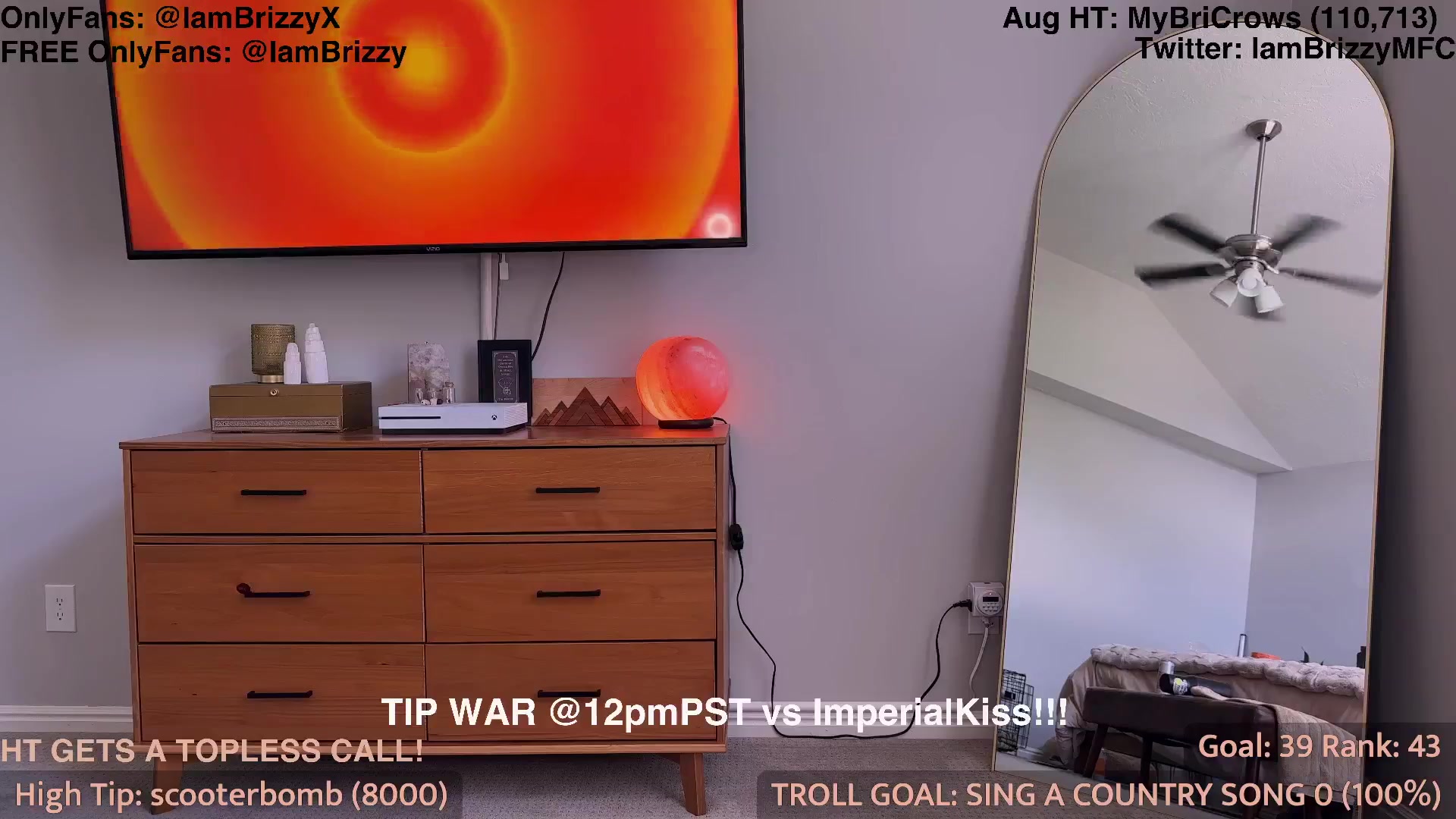Gallery image thumbnail from Brizzy's myfreecams stream on, 08/24/2025, 23:04 image 11 of 20