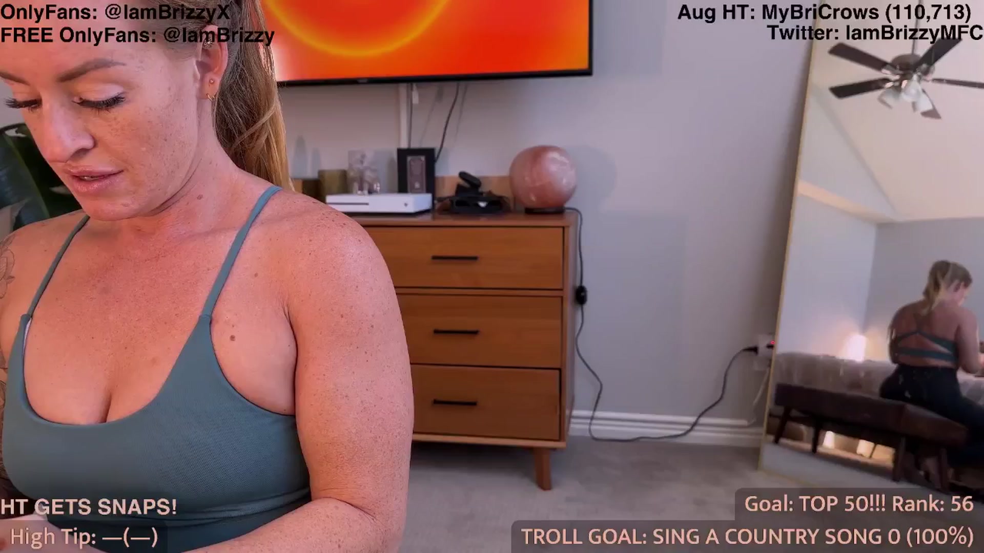 Gallery image thumbnail from Brizzy's myfreecams stream on, 08/31/2025, 20:56 image 1 of 20