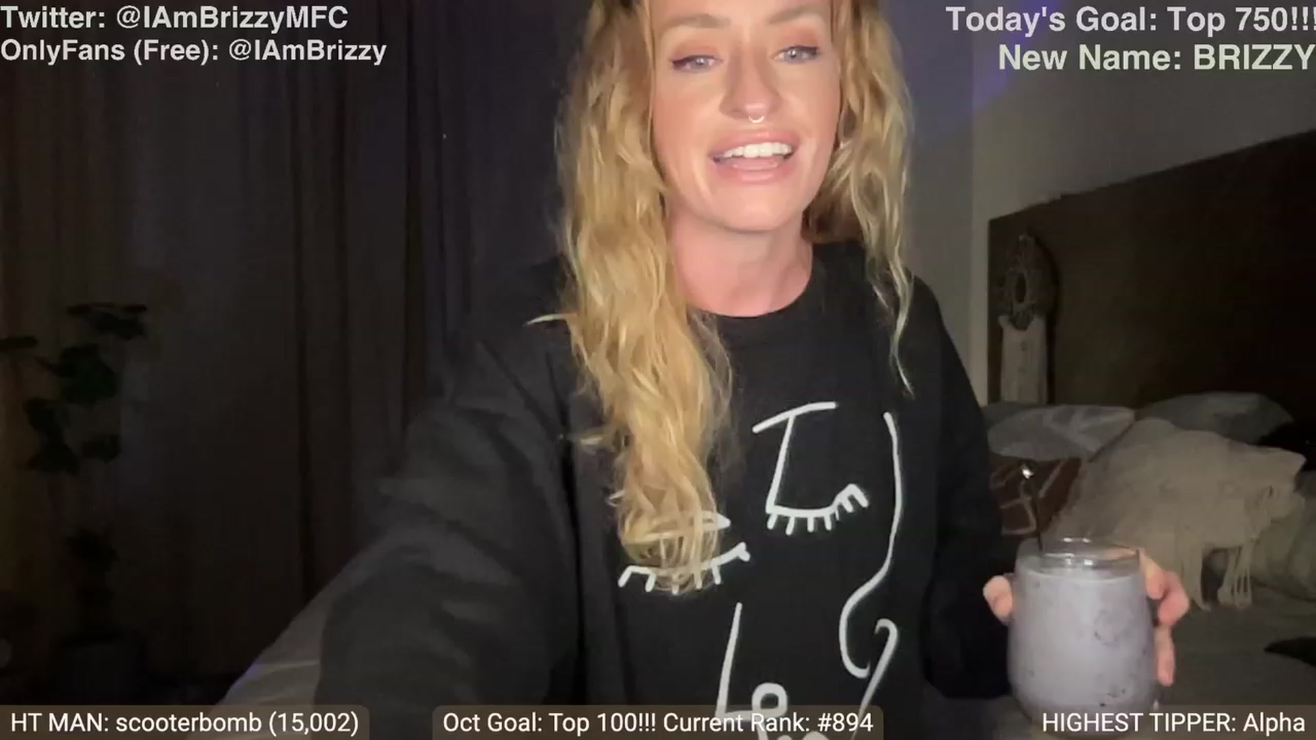 Gallery image thumbnail from Brizzy_Bday's myfreecams stream on, 10/04/2023, 02:17 image 19 of 20