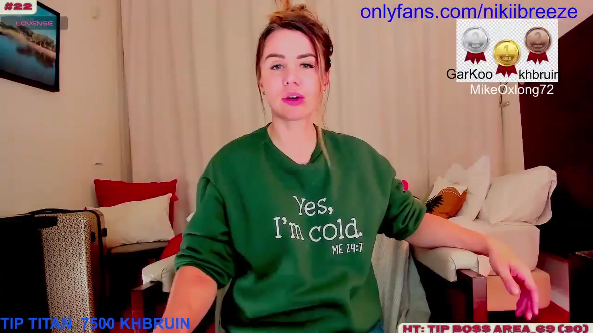 Gallery image thumbnail from BubblyTrouble's myfreecams stream on, 01/27/2025, 20:19 image 9 of 20