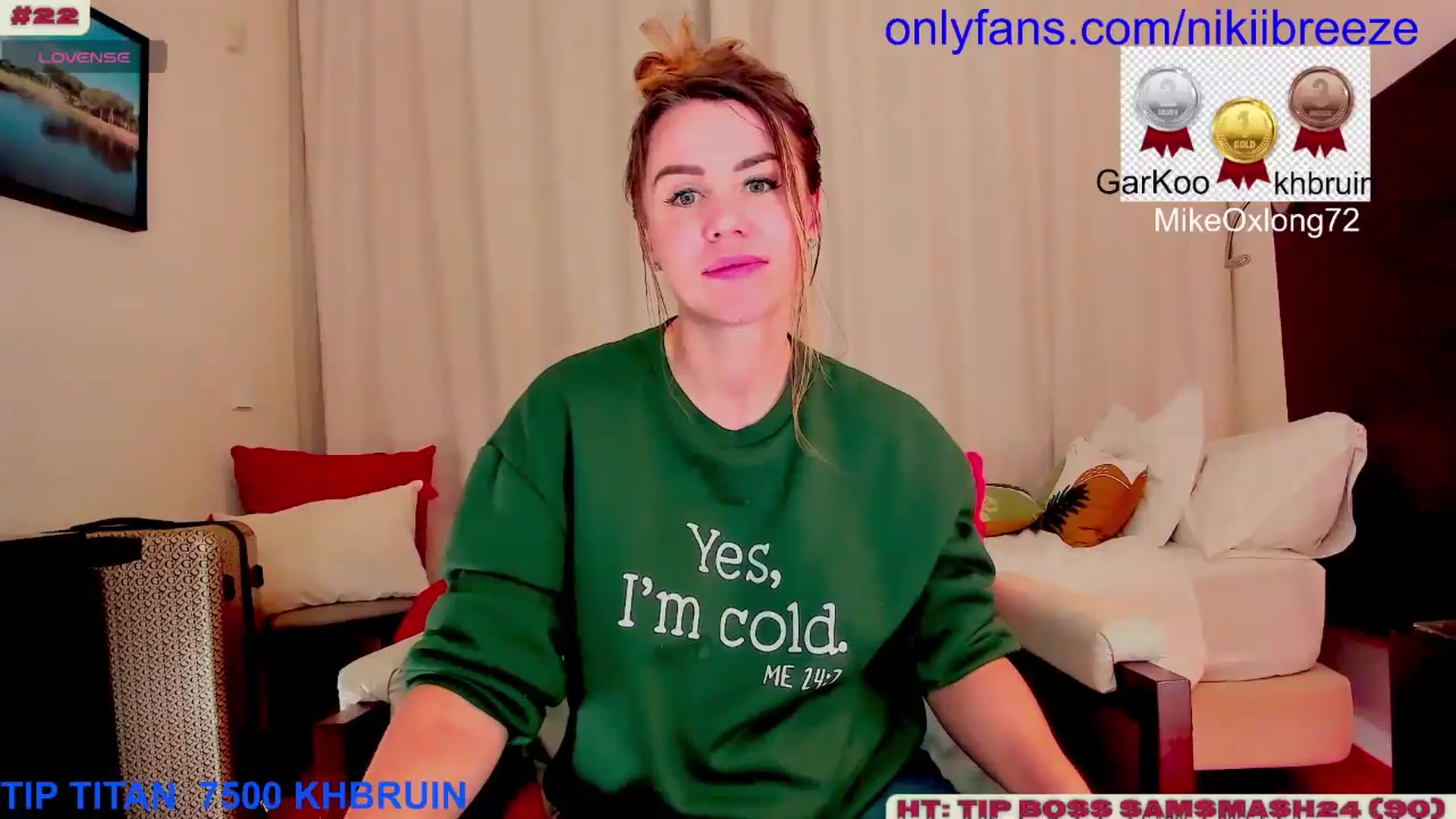 Gallery image thumbnail from BubblyTrouble's myfreecams stream on, 01/27/2025, 20:19 image 17 of 20