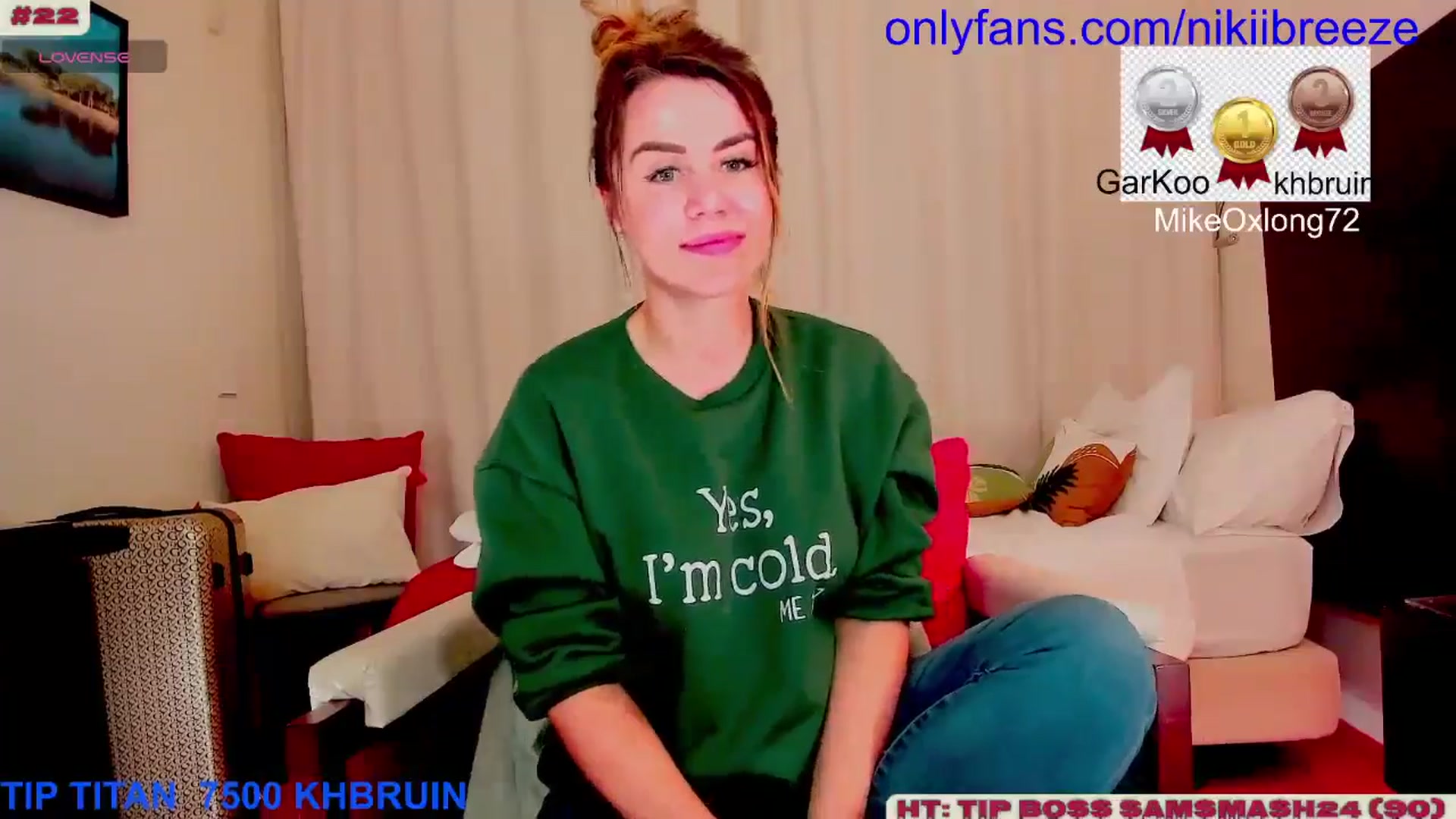 Gallery image thumbnail from BubblyTrouble's myfreecams stream on, 01/27/2025, 20:19 image 20 of 20