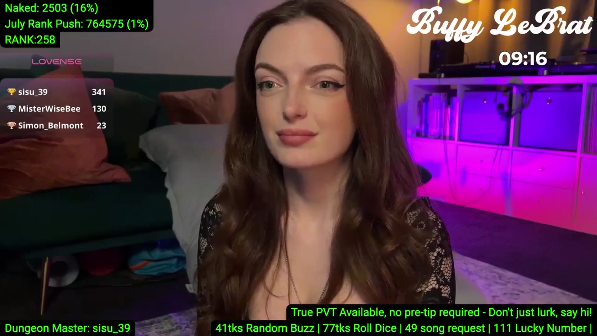 Gallery image thumbnail from BuffyLeBrat's myfreecams stream on, 07/08/2025, 01:02 image 9 of 20