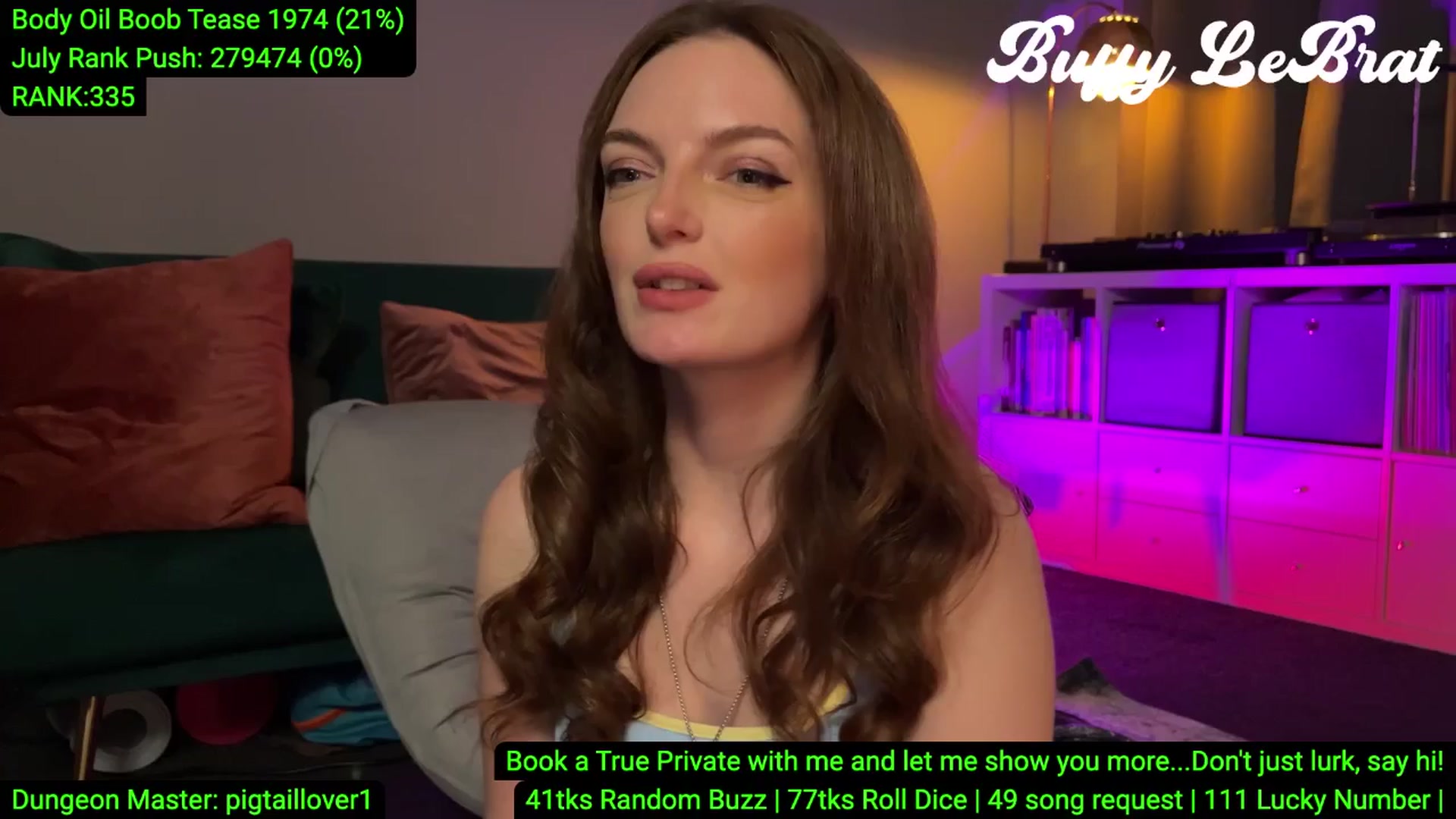 Gallery image thumbnail from BuffyLeBrat's myfreecams stream on, 07/14/2025, 07:07 image 1 of 20