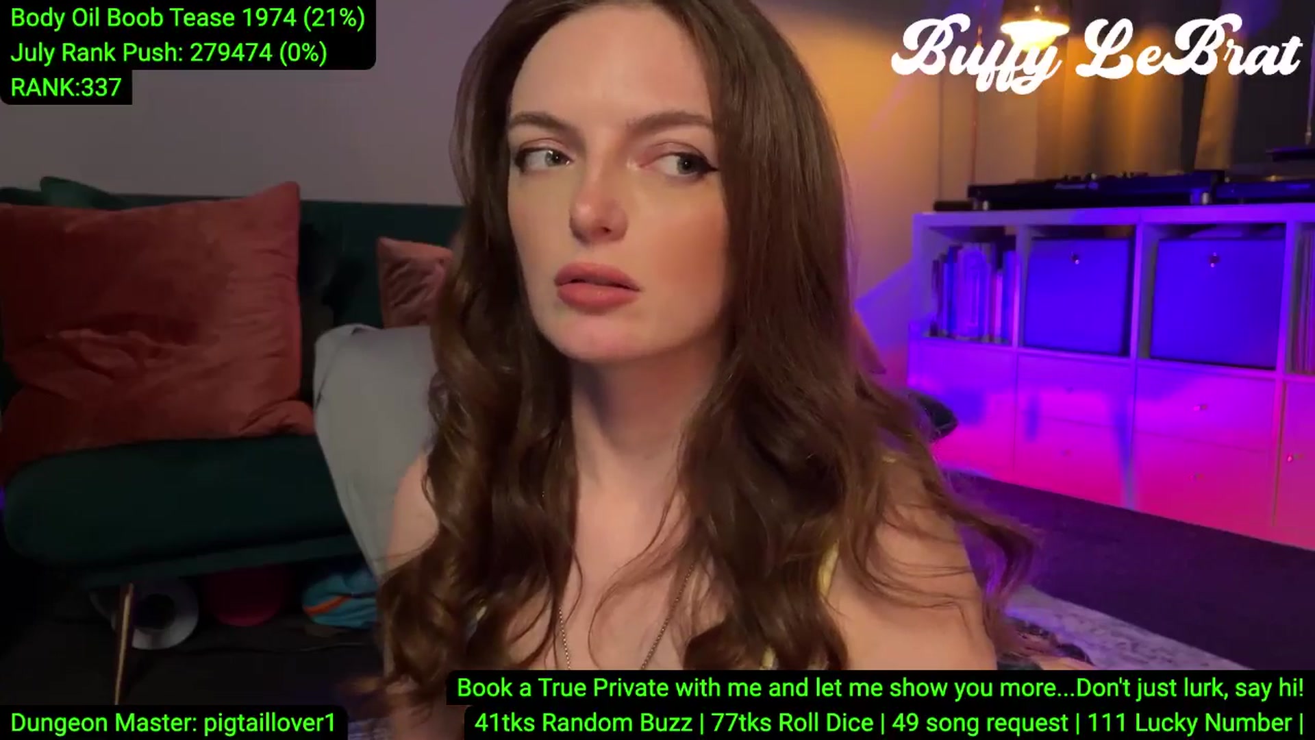 Gallery image thumbnail from BuffyLeBrat's myfreecams stream on, 07/14/2025, 07:07 image 2 of 20