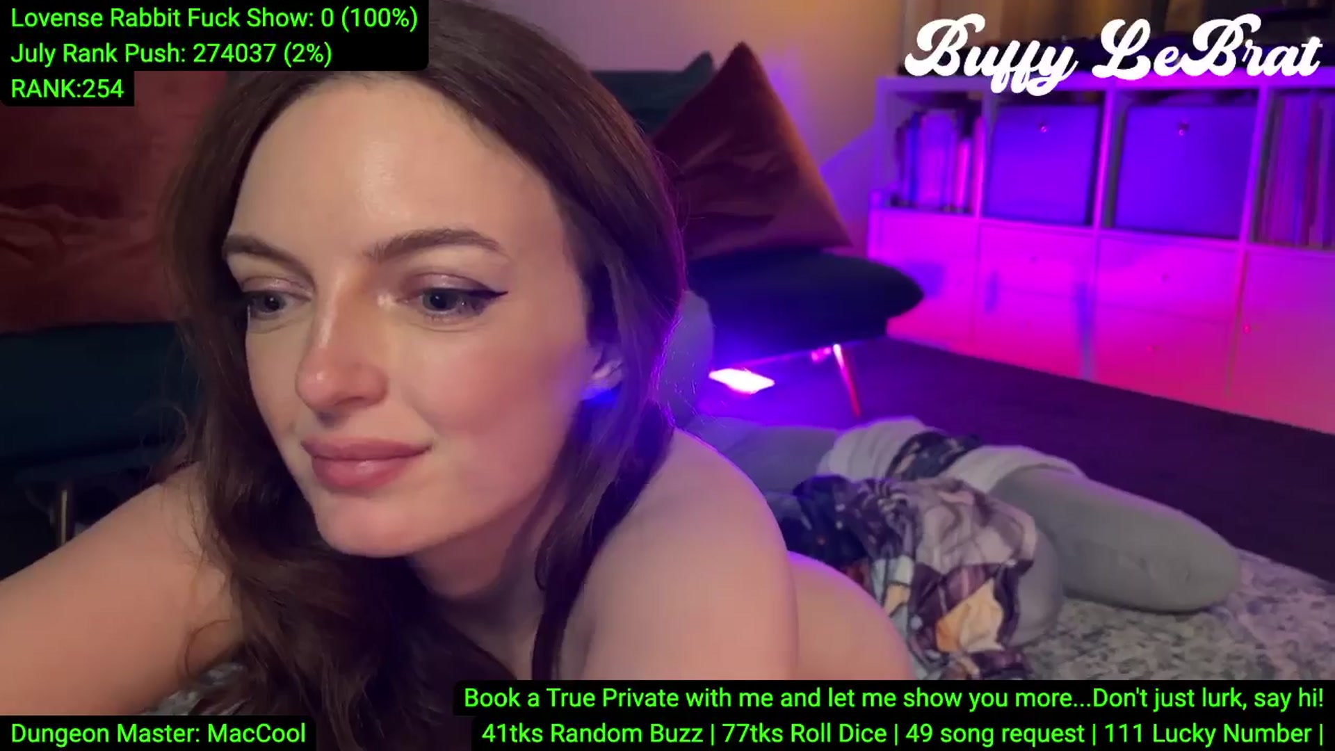 Gallery image thumbnail from BuffyLeBrat's myfreecams stream on, 07/14/2025, 09:36 image 8 of 20