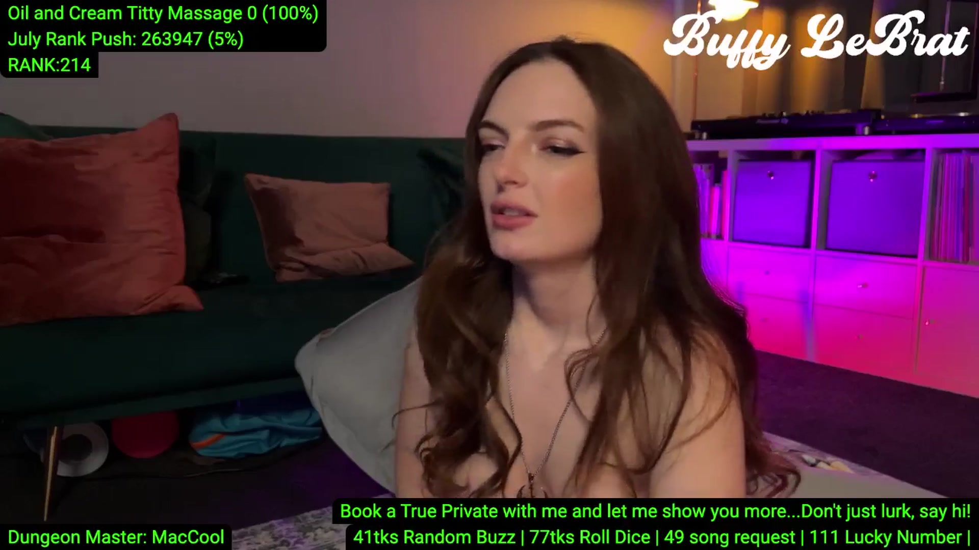 Gallery image thumbnail from BuffyLeBrat's myfreecams stream on, 07/15/2025, 04:51 image 19 of 20