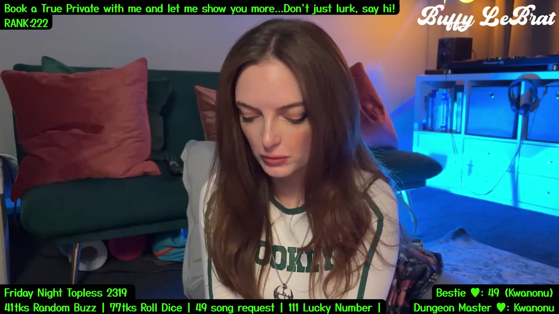 Gallery image thumbnail from BuffyLeBrat's myfreecams stream on, 07/19/2025, 02:40 image 12 of 20