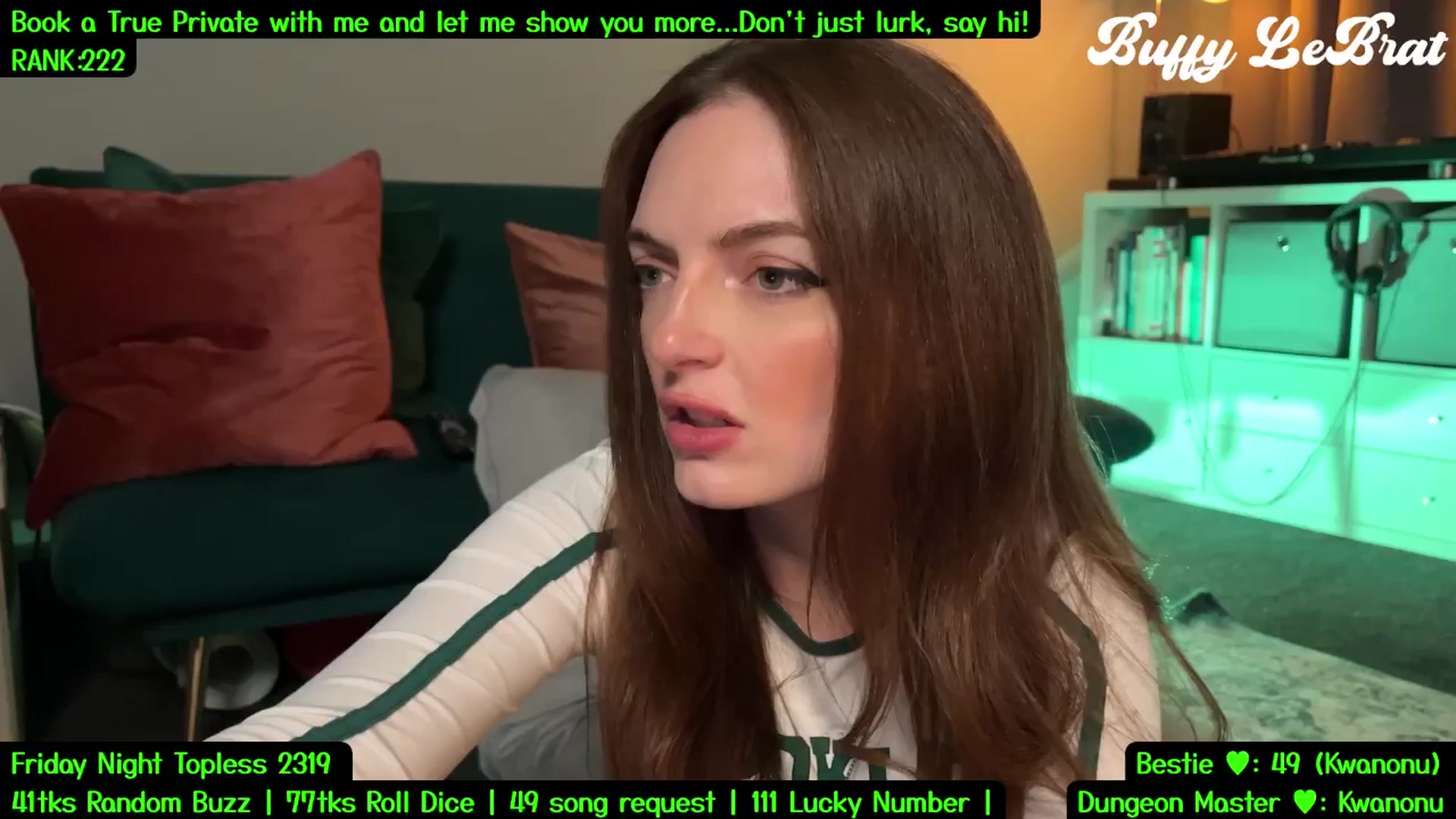 Gallery image thumbnail from BuffyLeBrat's myfreecams stream on, 07/19/2025, 02:40 image 13 of 20