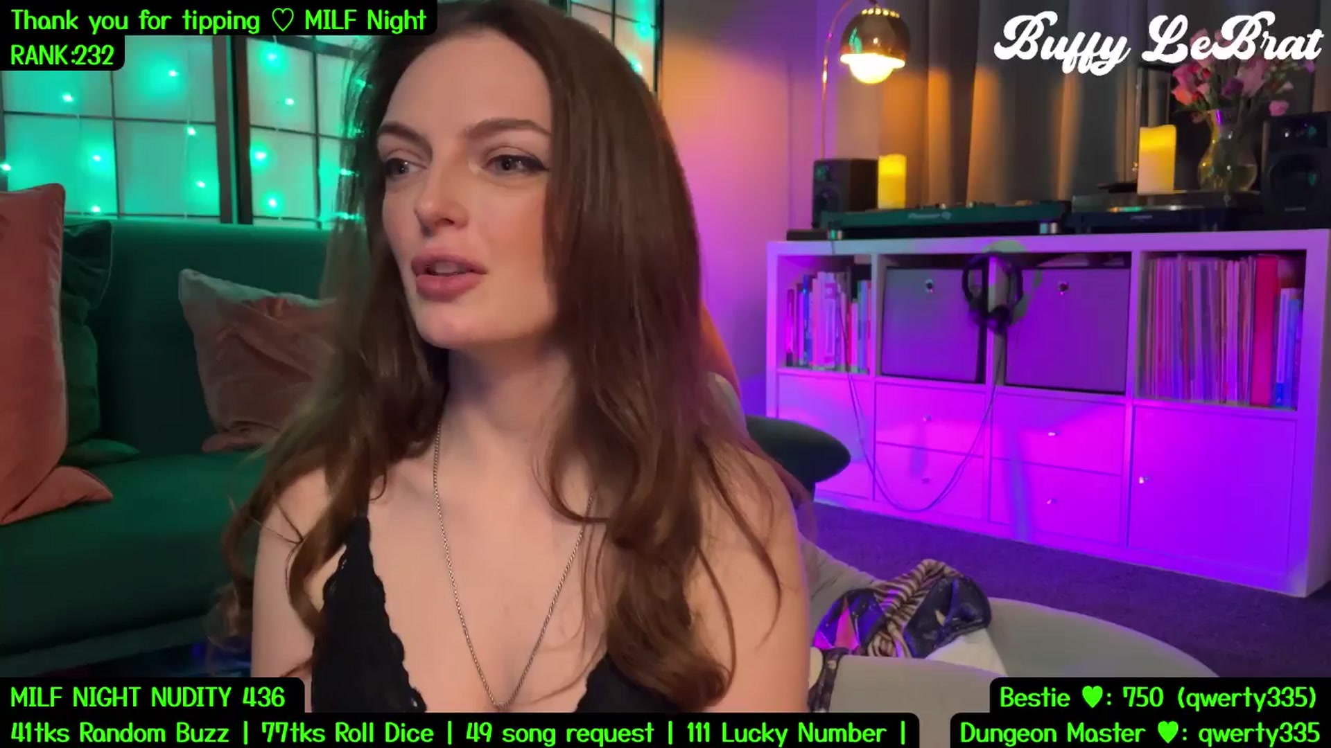 Gallery image thumbnail from BuffyLeBrat's myfreecams stream on, 07/20/2025, 05:51 image 14 of 20