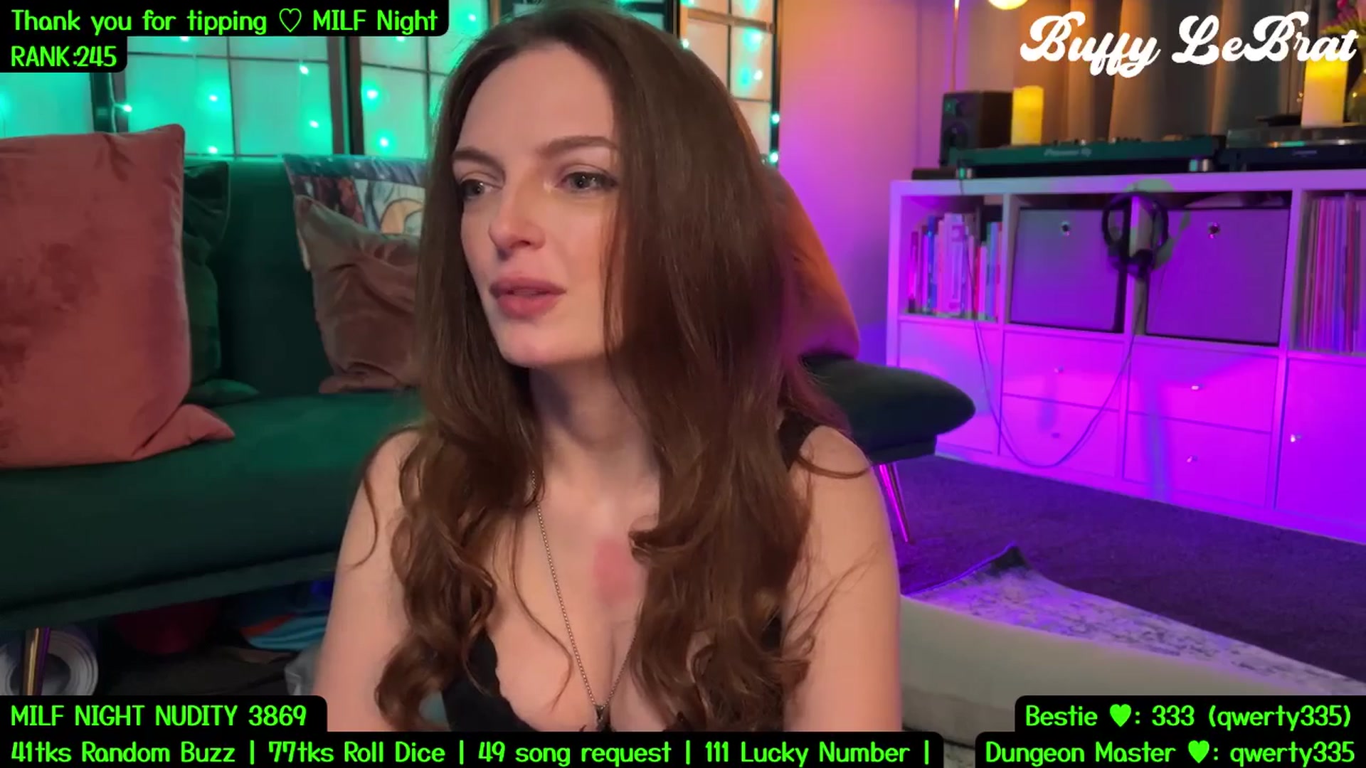 Gallery image thumbnail from BuffyLeBrat's myfreecams stream on, 07/20/2025, 05:51 image 6 of 20