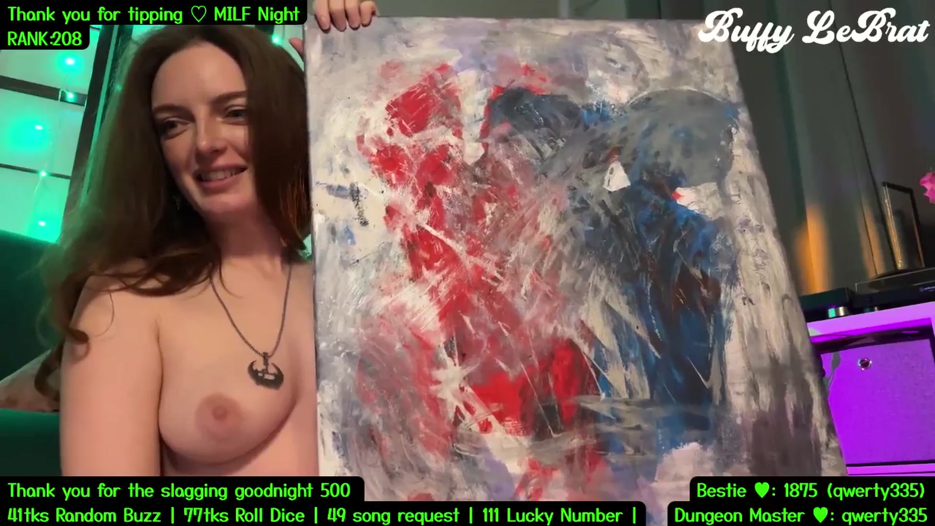 Gallery image thumbnail from BuffyLeBrat's myfreecams stream on, 07/20/2025, 07:23 image 8 of 20