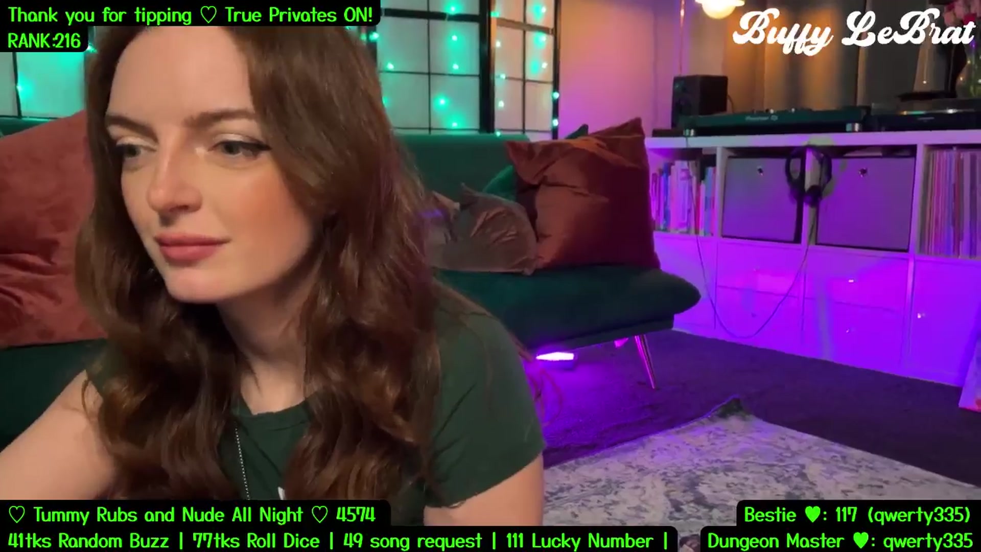 Gallery image thumbnail from BuffyLeBrat's myfreecams stream on, 07/22/2025, 03:19 image 19 of 20