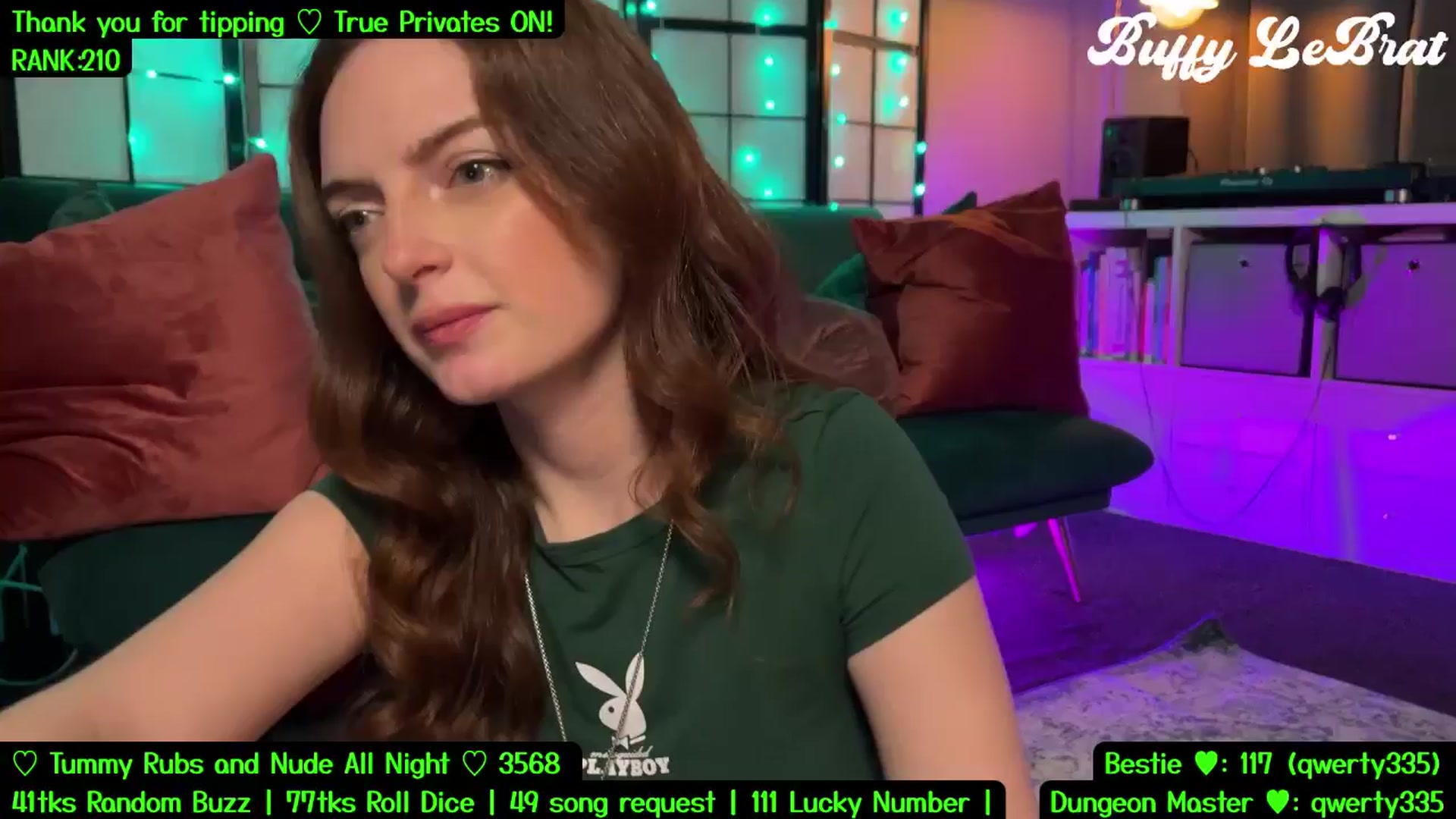 Gallery image thumbnail from BuffyLeBrat's myfreecams stream on, 07/22/2025, 05:55 image 6 of 20