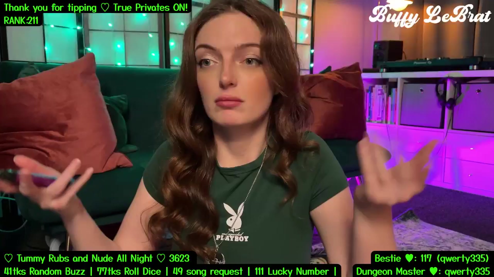 Gallery image thumbnail from BuffyLeBrat's myfreecams stream on, 07/22/2025, 05:55 image 5 of 20