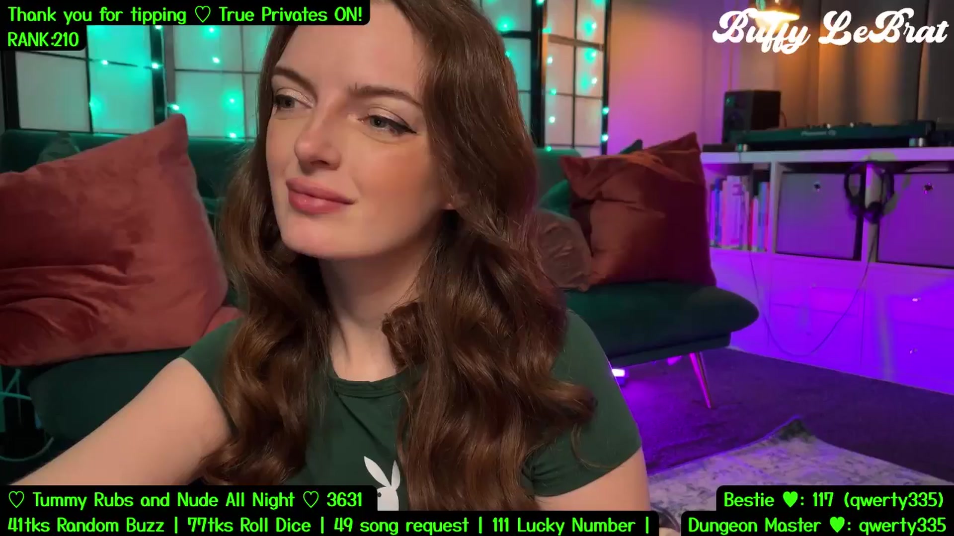Gallery image thumbnail from BuffyLeBrat's myfreecams stream on, 07/22/2025, 05:55 image 1 of 20