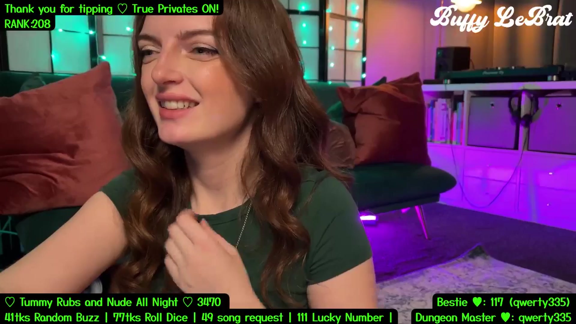Gallery image thumbnail from BuffyLeBrat's myfreecams stream on, 07/22/2025, 05:55 image 11 of 20