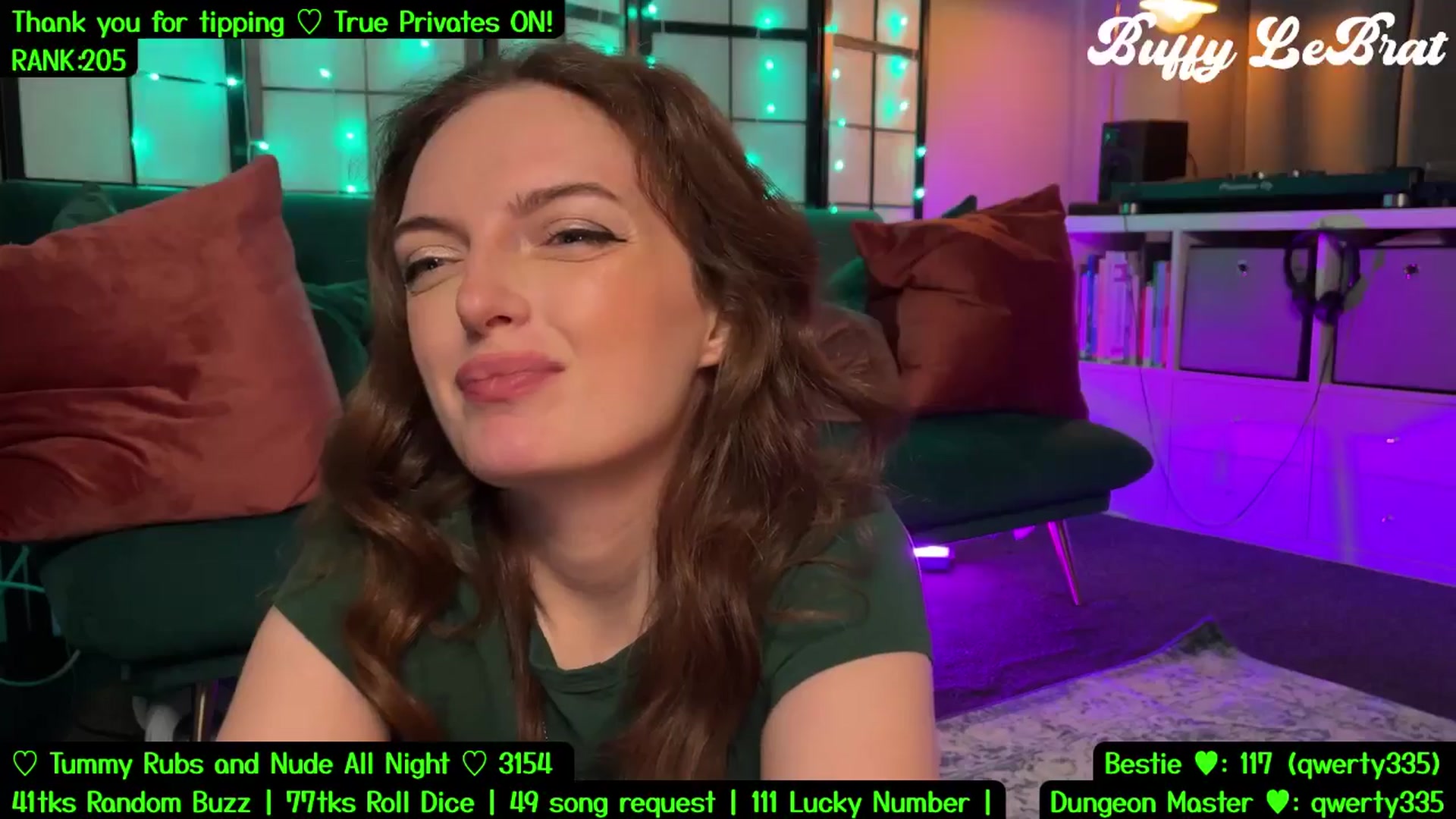 Gallery image thumbnail from BuffyLeBrat's myfreecams stream on, 07/22/2025, 05:55 image 16 of 20