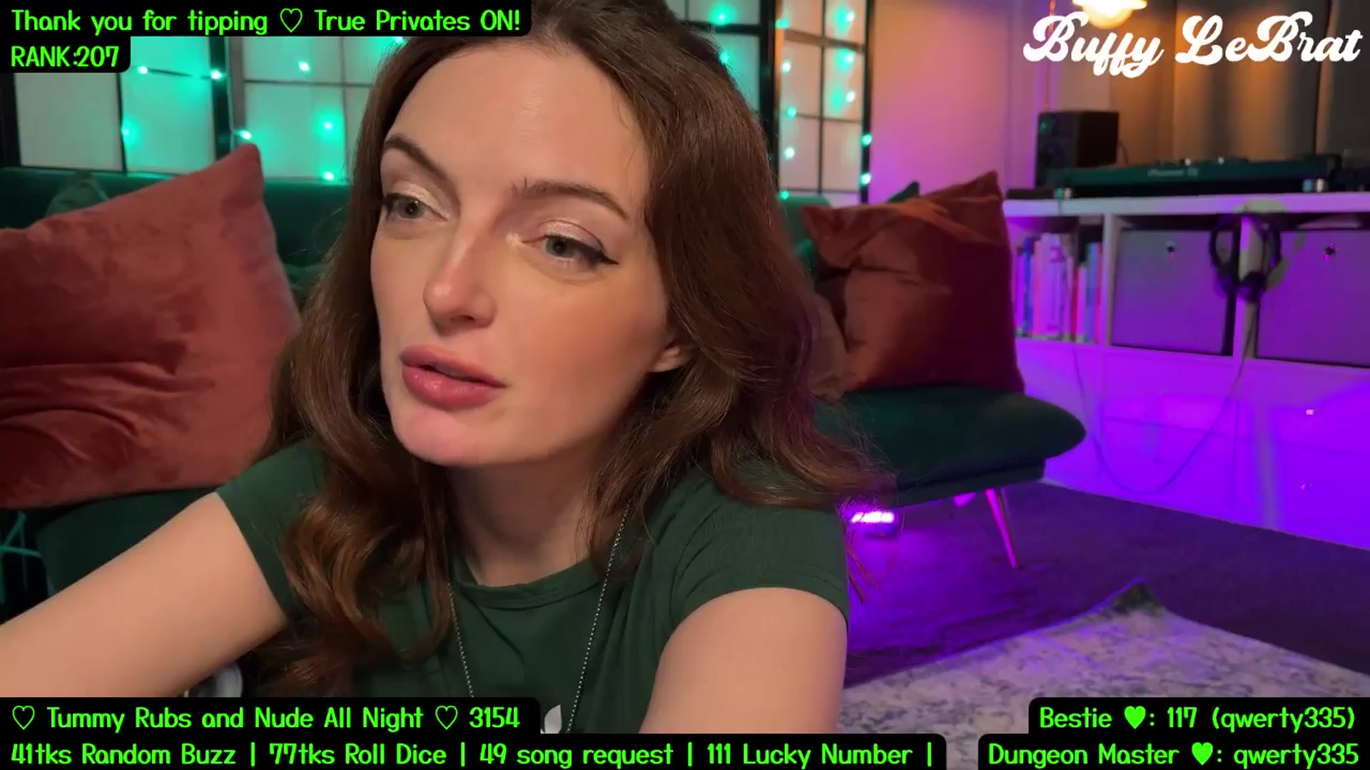 Gallery image thumbnail from BuffyLeBrat's myfreecams stream on, 07/22/2025, 05:55 image 14 of 20