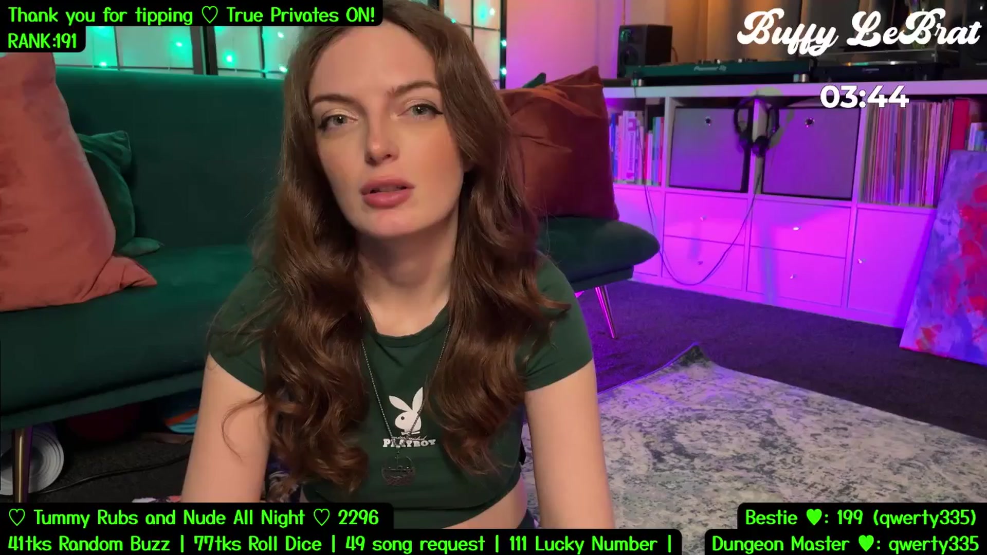 Gallery image thumbnail from BuffyLeBrat's myfreecams stream on, 07/22/2025, 07:03 image 16 of 20