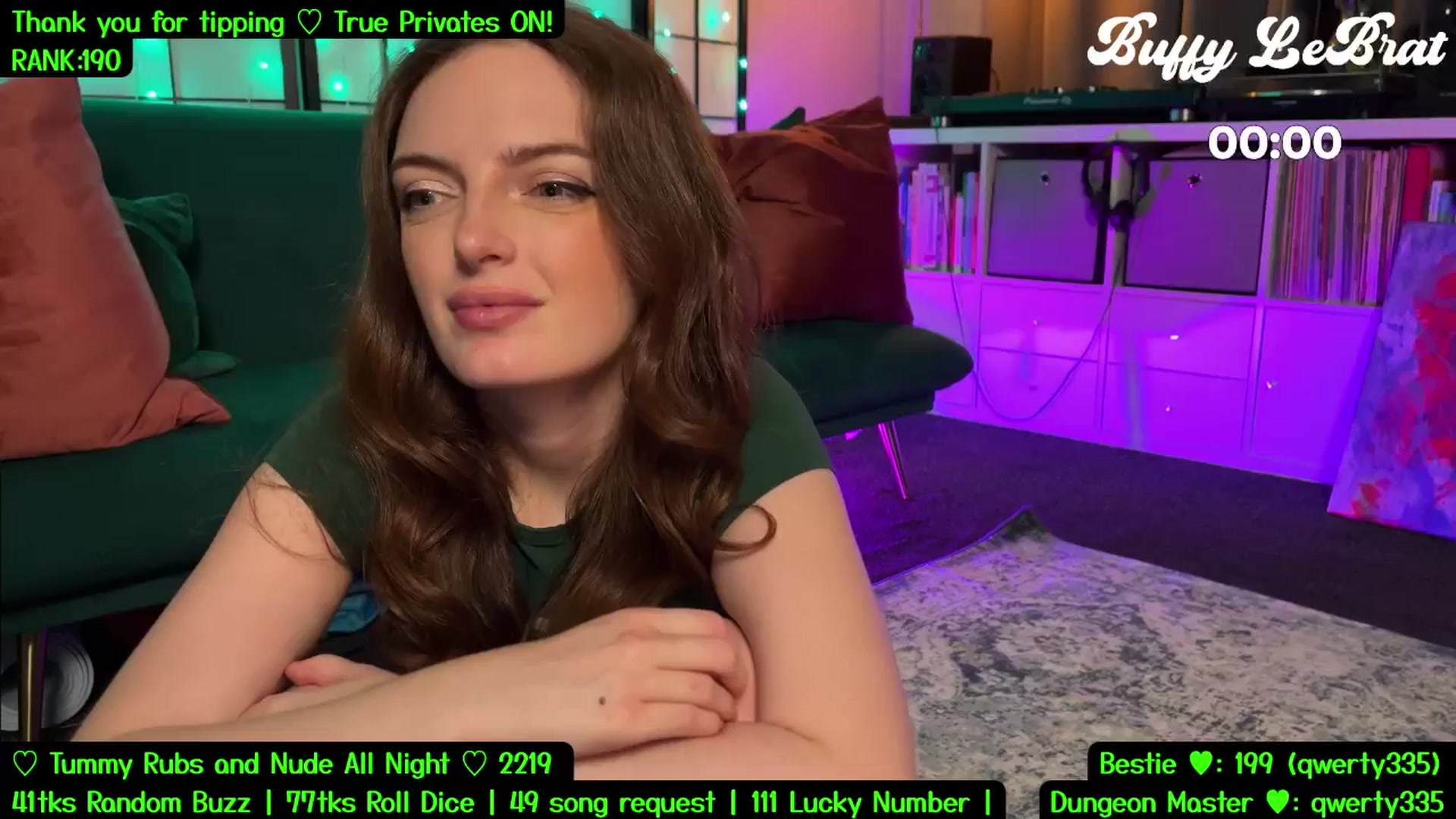 Gallery image thumbnail from BuffyLeBrat's myfreecams stream on, 07/22/2025, 07:03 image 19 of 20