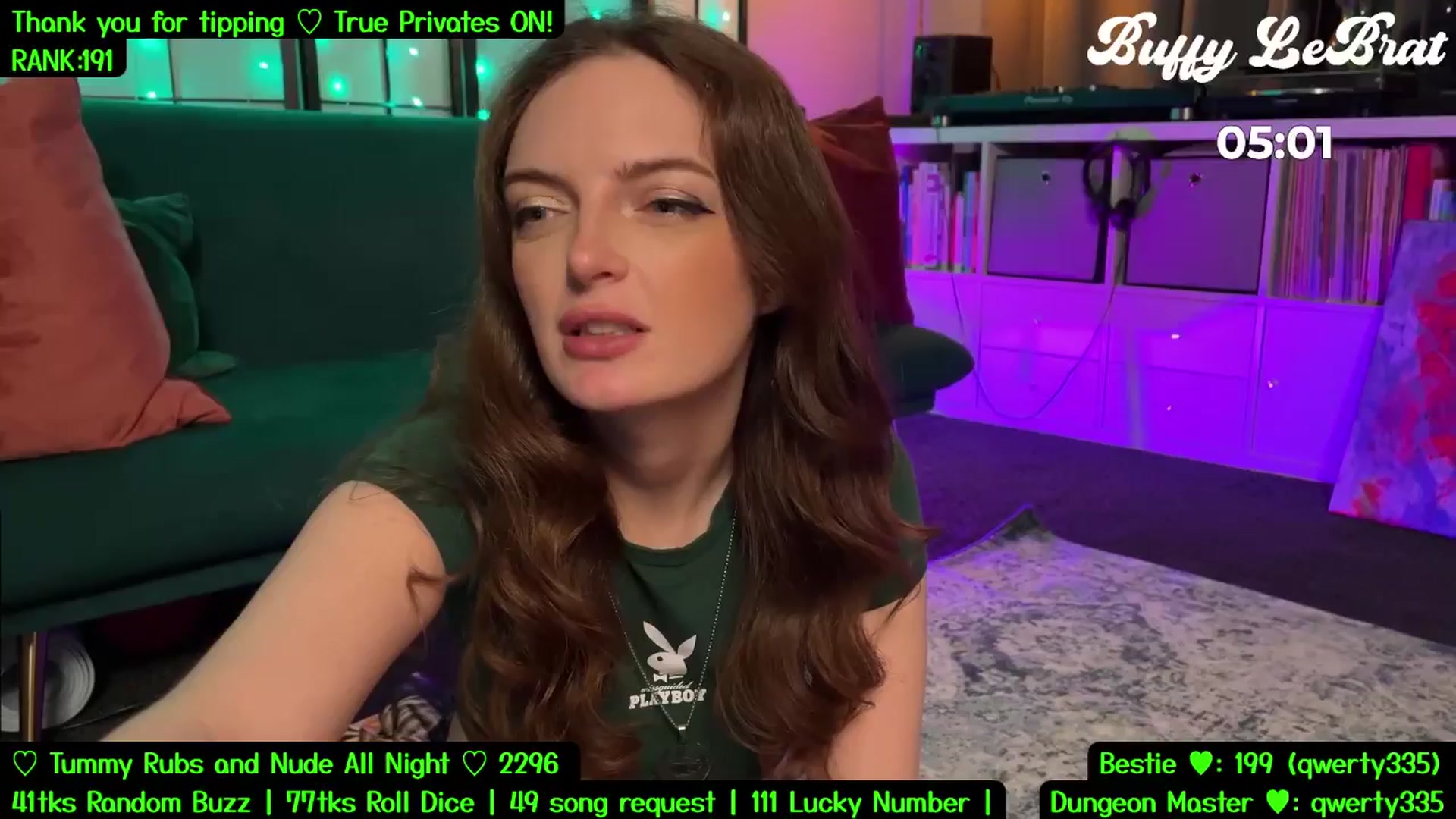 Gallery image thumbnail from BuffyLeBrat's myfreecams stream on, 07/22/2025, 07:03 image 15 of 20