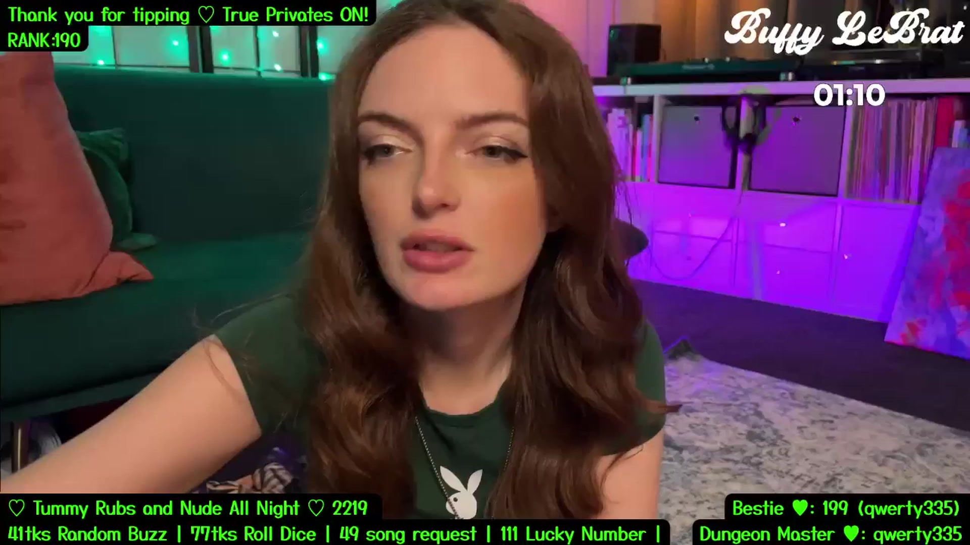 Gallery image thumbnail from BuffyLeBrat's myfreecams stream on, 07/22/2025, 07:03 image 18 of 20