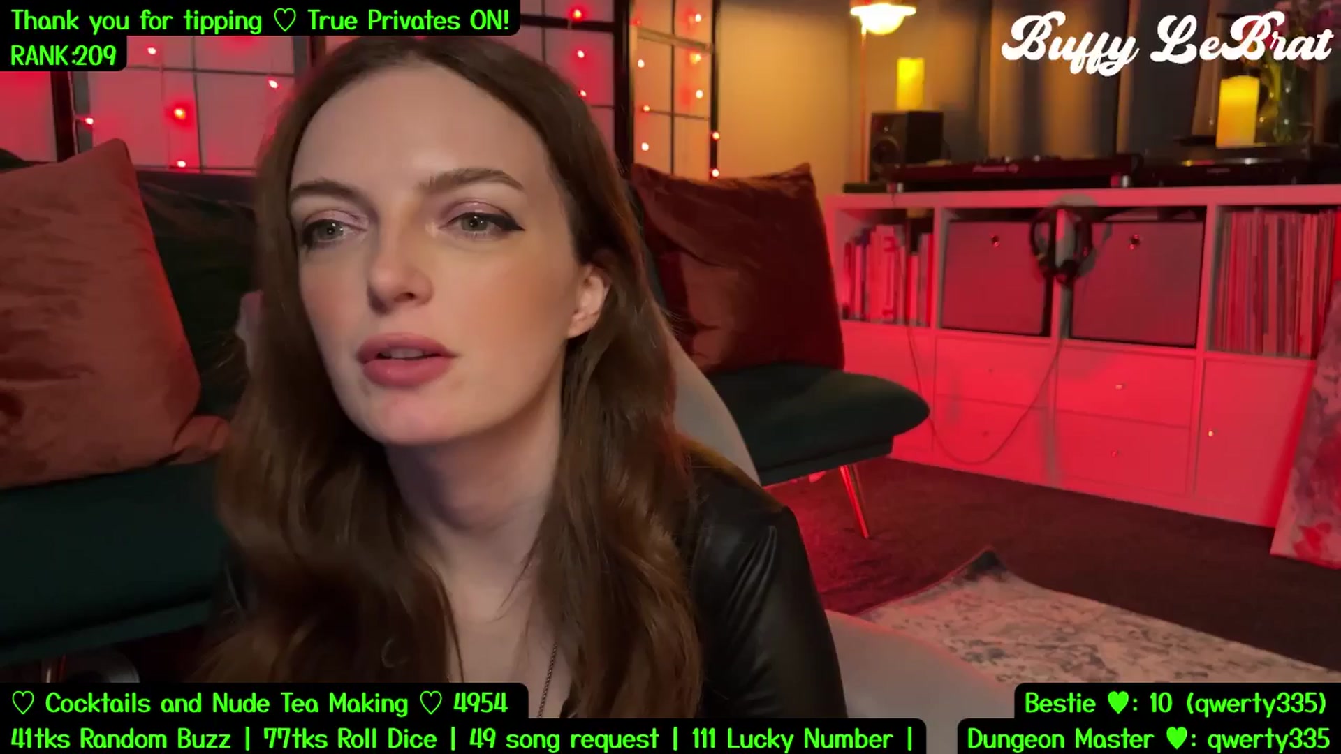 Gallery image thumbnail from BuffyLeBrat's myfreecams stream on, 07/23/2025, 05:27 image 6 of 20