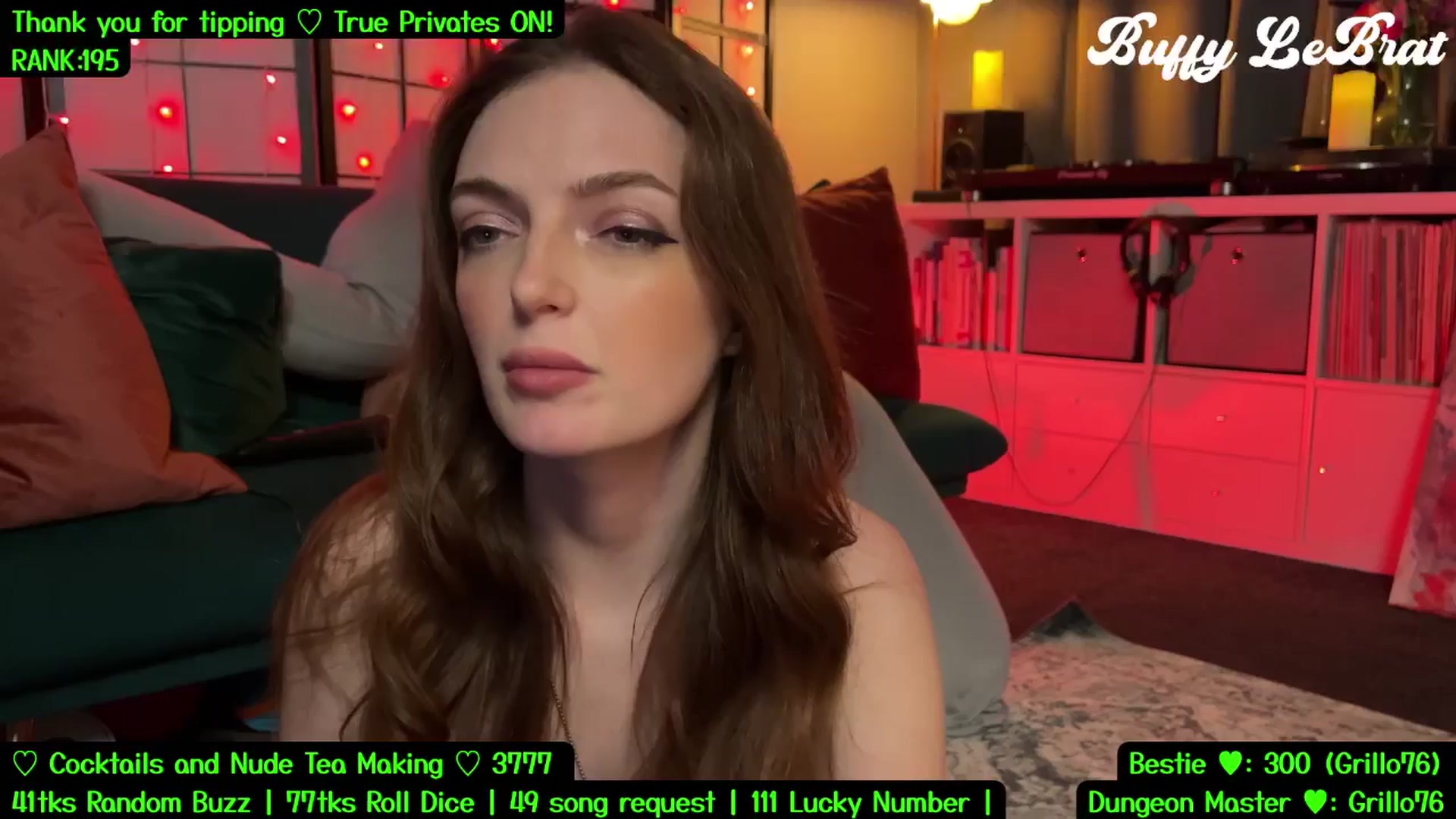 Gallery image thumbnail from BuffyLeBrat's myfreecams stream on, 07/23/2025, 07:28 image 7 of 20
