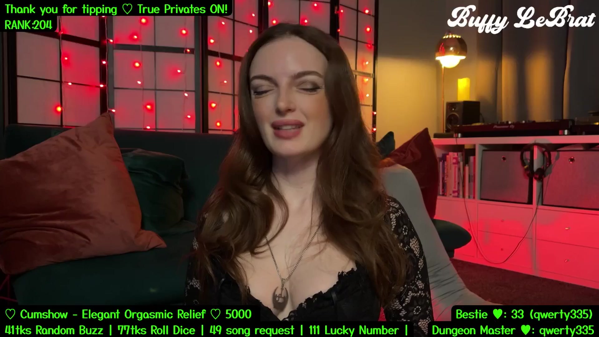 Gallery image thumbnail from BuffyLeBrat's myfreecams stream on, 07/24/2025, 01:30 image 5 of 20