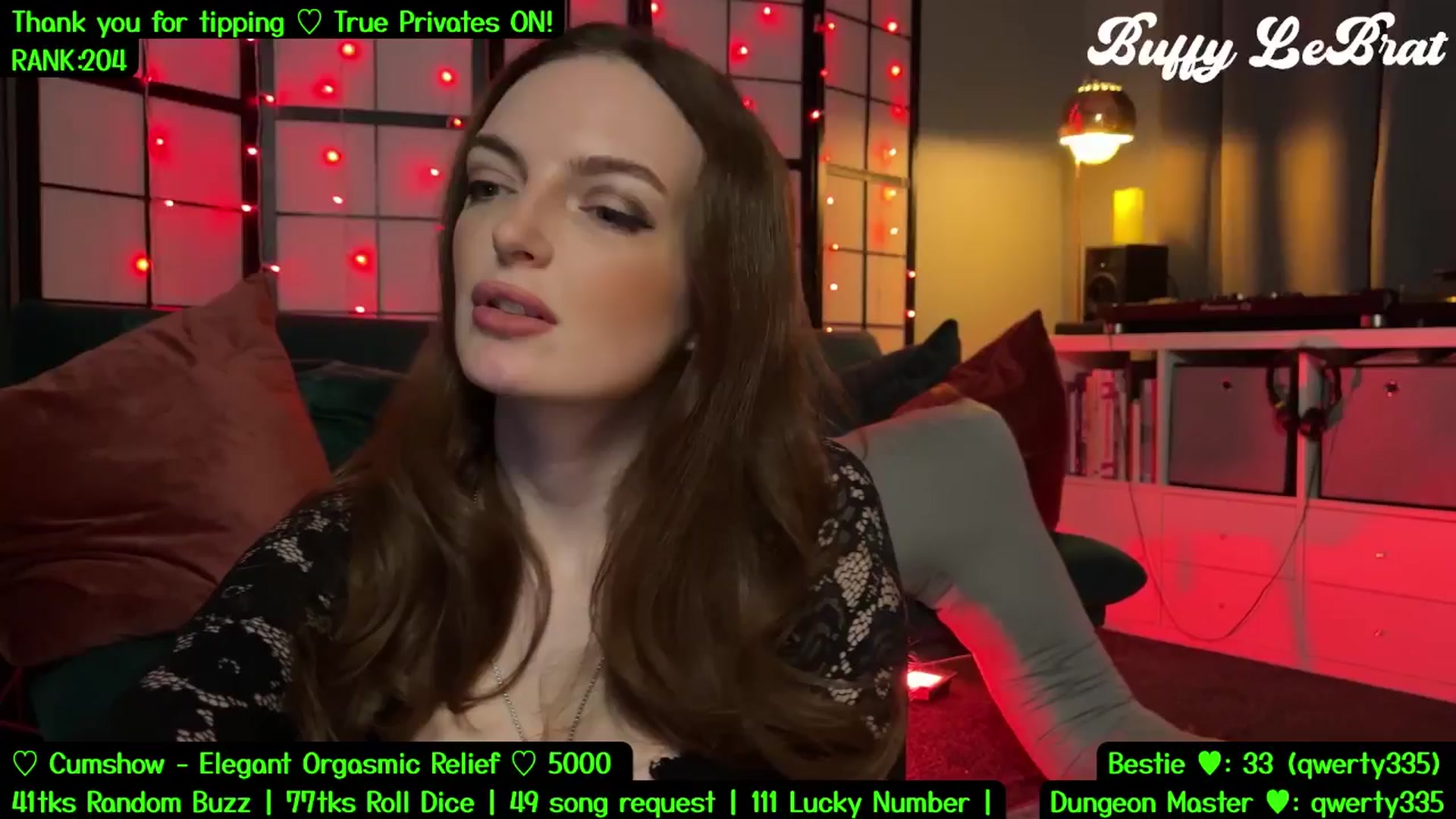 Gallery image thumbnail from BuffyLeBrat's myfreecams stream on, 07/24/2025, 01:30 image 2 of 20
