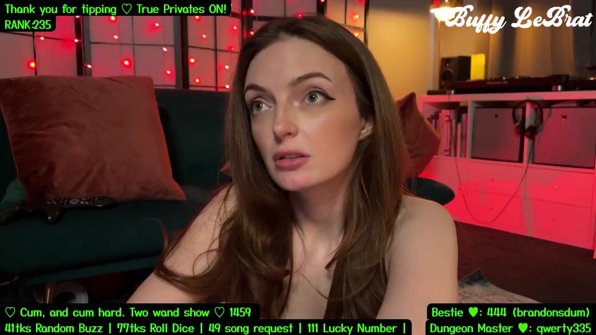 Gallery image thumbnail from BuffyLeBrat's myfreecams stream on, 07/28/2025, 09:20 image 20 of 20